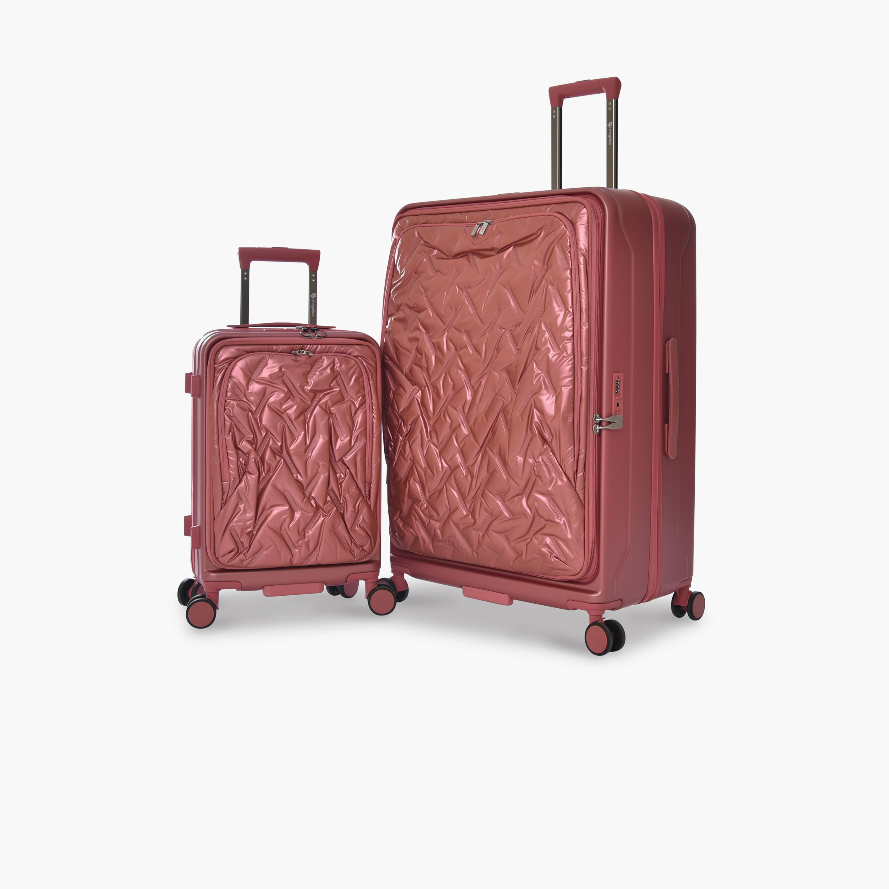 Magellan Set of 2 Polycarbonate with ABS Hard-Sided 4-Wheeler Spinner Trolley Bag with TSA Lock-travel-luggagesandbags-luggage-image-7