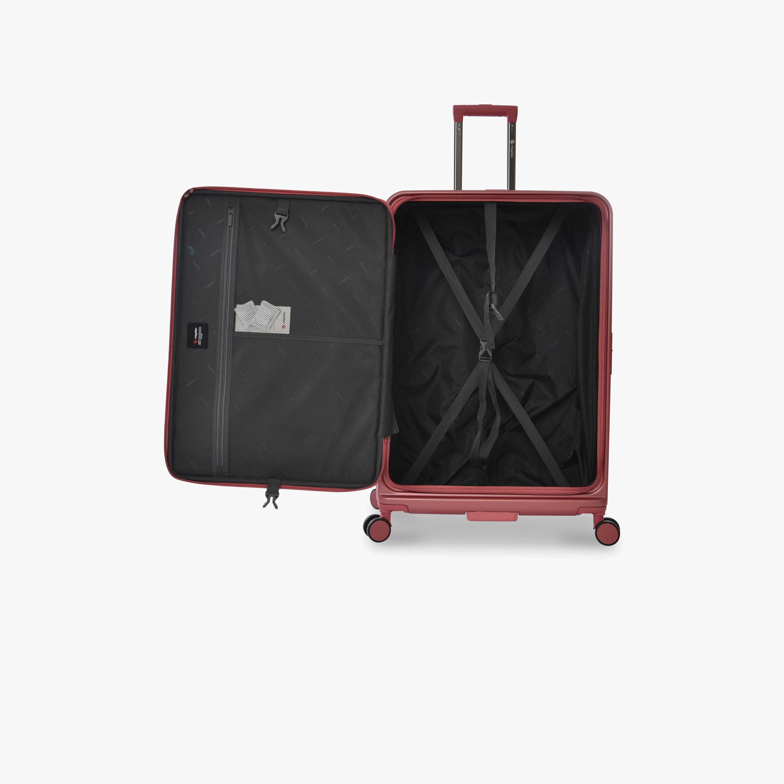 Magellan Set of 2 Polycarbonate with ABS Hard-Sided 4-Wheeler Spinner Trolley Bag with TSA Lock-travel-luggagesandbags-luggage-image-8