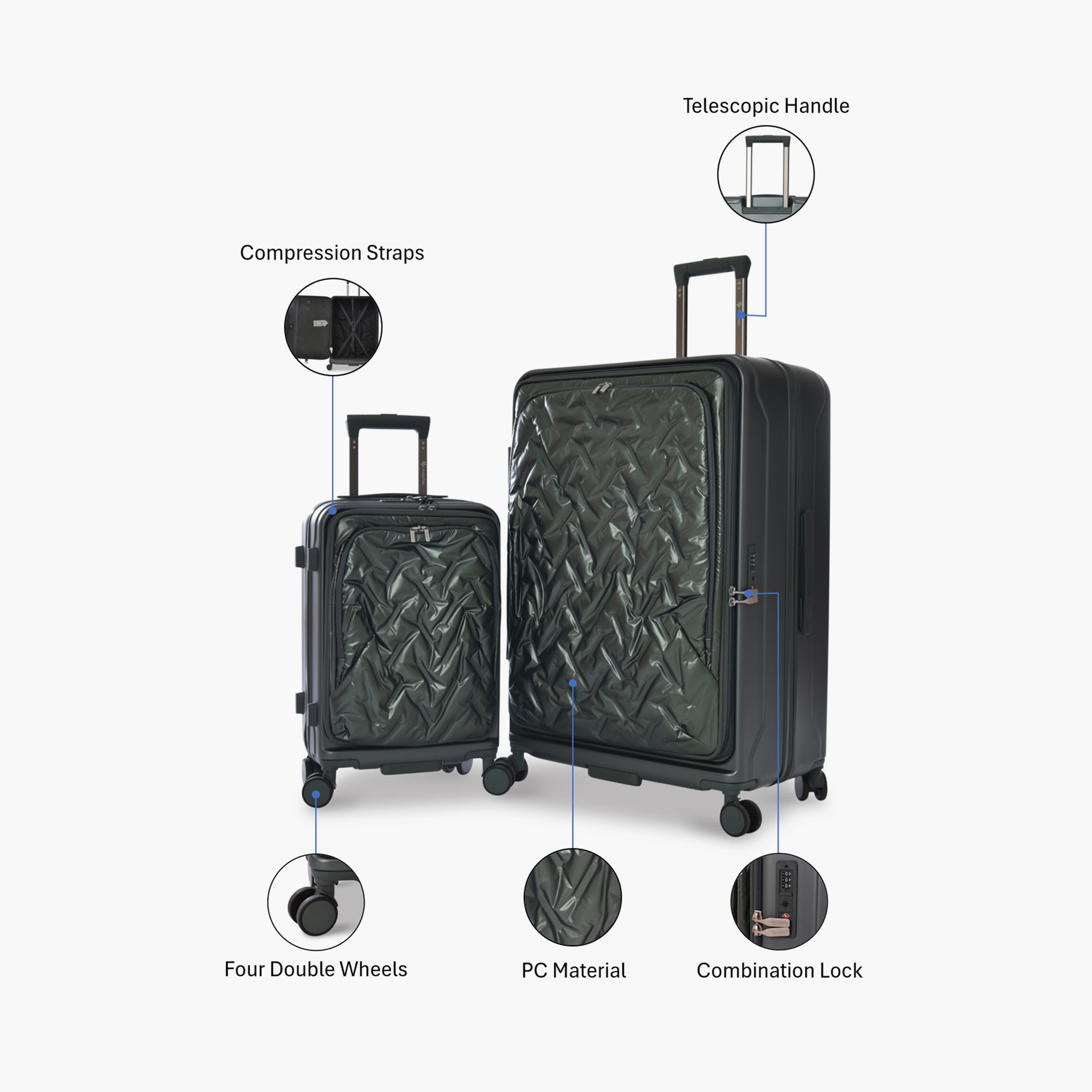 Magellan Set of 2 Polycarbonate with ABS Hard-Sided 4-Wheeler Spinner Trolley Bag with TSA Lock-travel-luggagesandbags-luggage-image-3