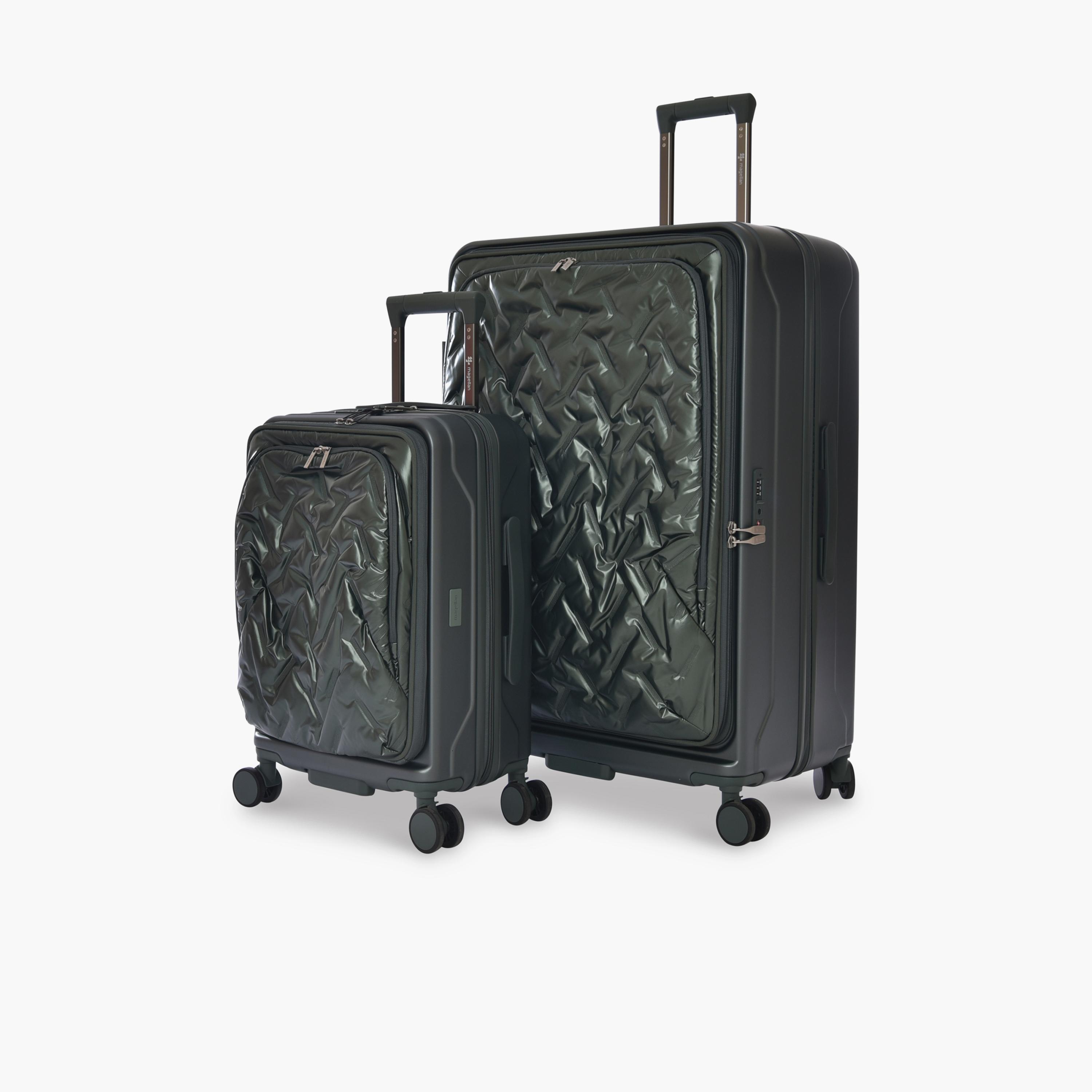 Magellan Set of 2 Polycarbonate with ABS Hard-Sided 4-Wheeler Spinner Trolley Bag with TSA Lock-travel-luggagesandbags-luggage-image-7