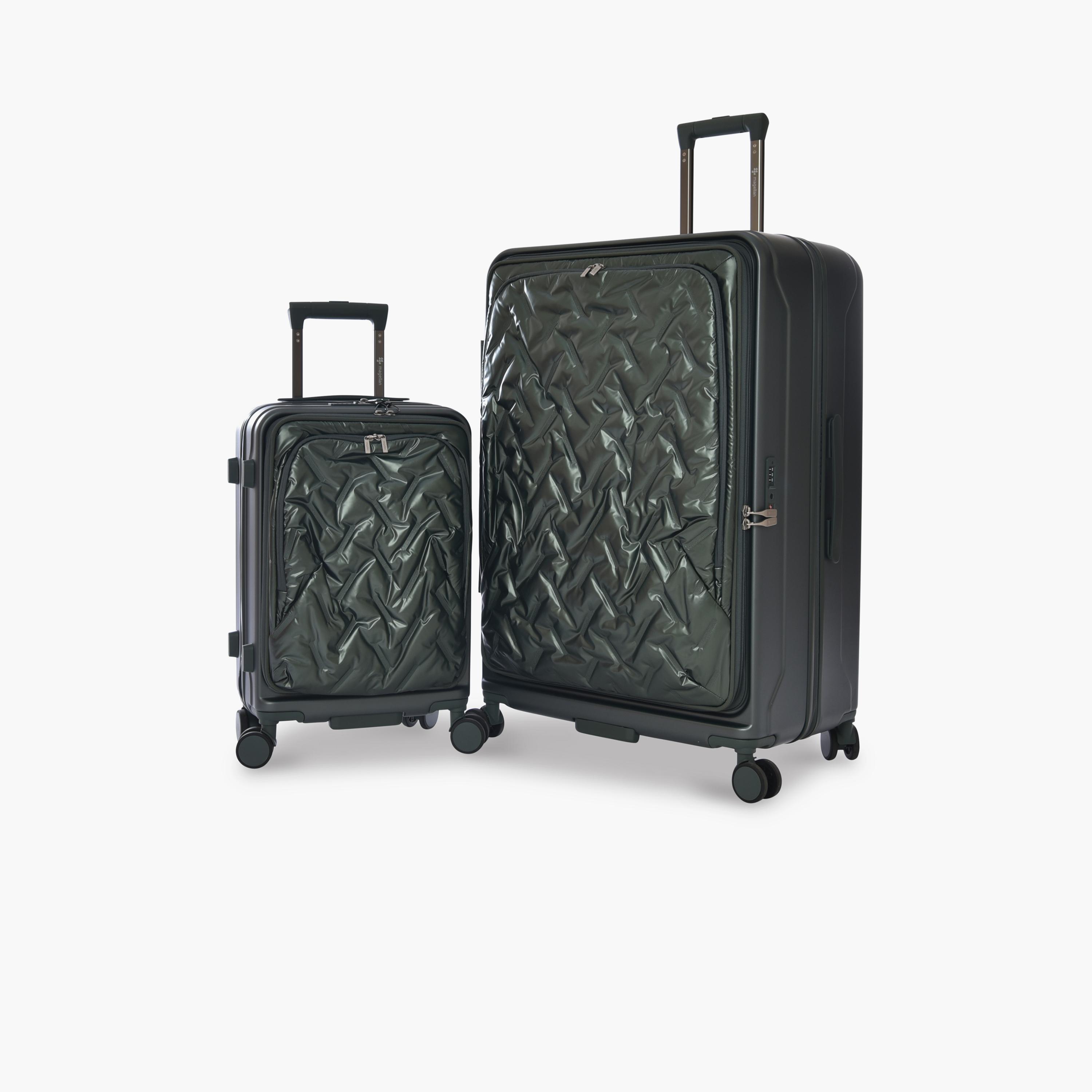 Magellan Set of 2 Polycarbonate with ABS Hard-Sided 4-Wheeler Spinner Trolley Bag with TSA Lock-travel-luggagesandbags-luggage-image-8