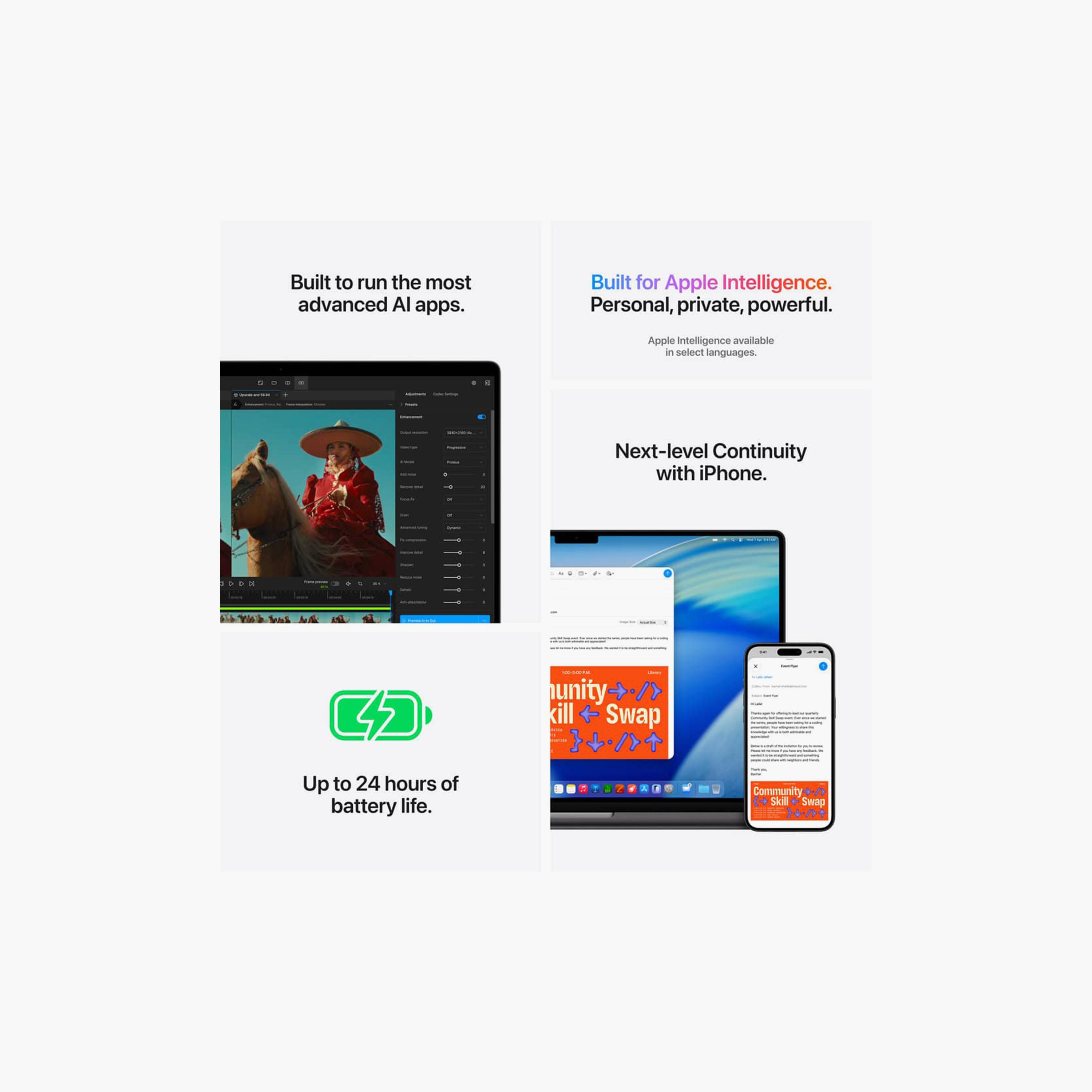 Apple 16-inch MacBook Pro: M5 Pro chip with 18‑core CPU and 20‑core GPU 48GB+1TB SSD - EN Keyboard-electronics-laptops-image-7