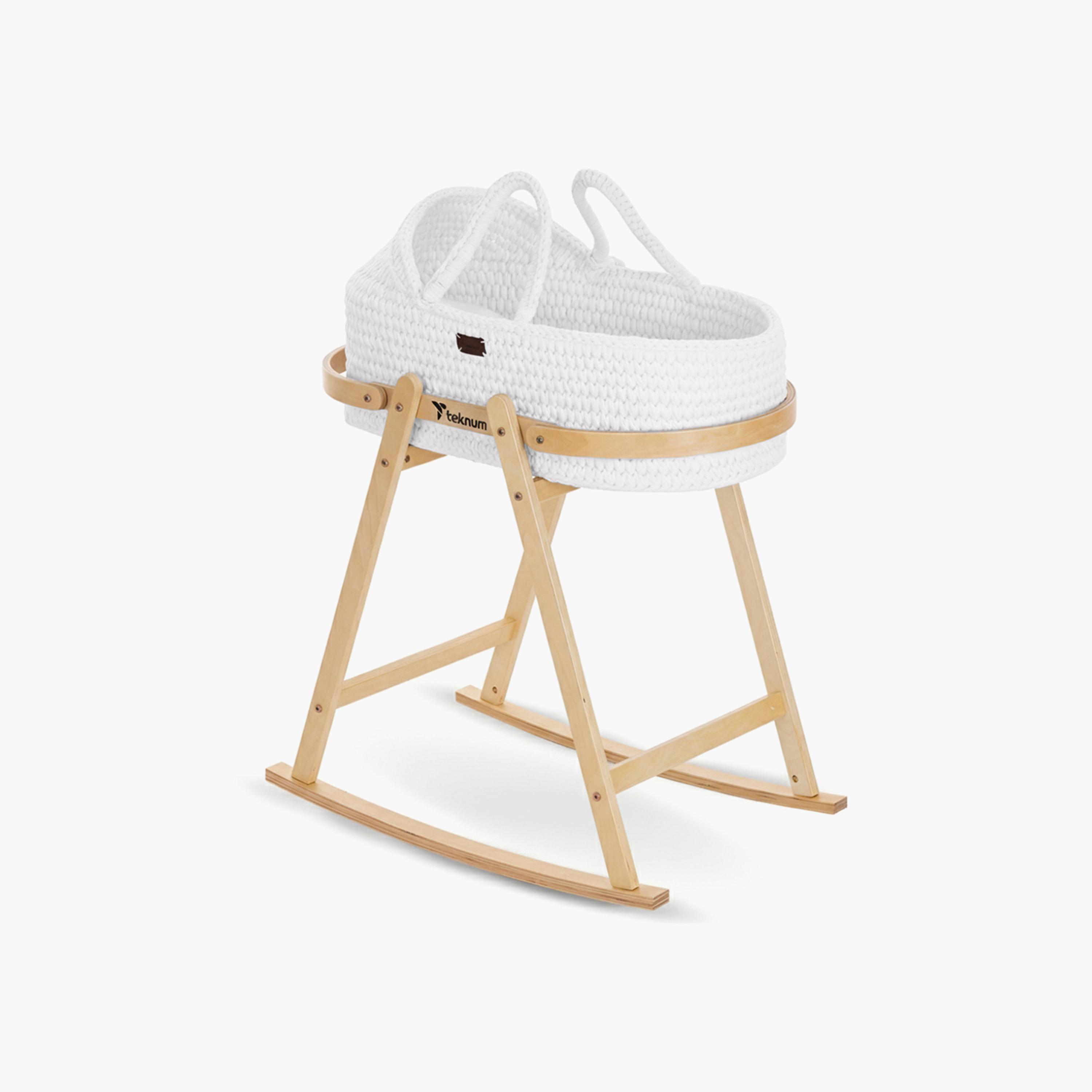 Teknum Moses Rope Basket with Stand-baby-nursery-furniture-mosesbaskets-image-1