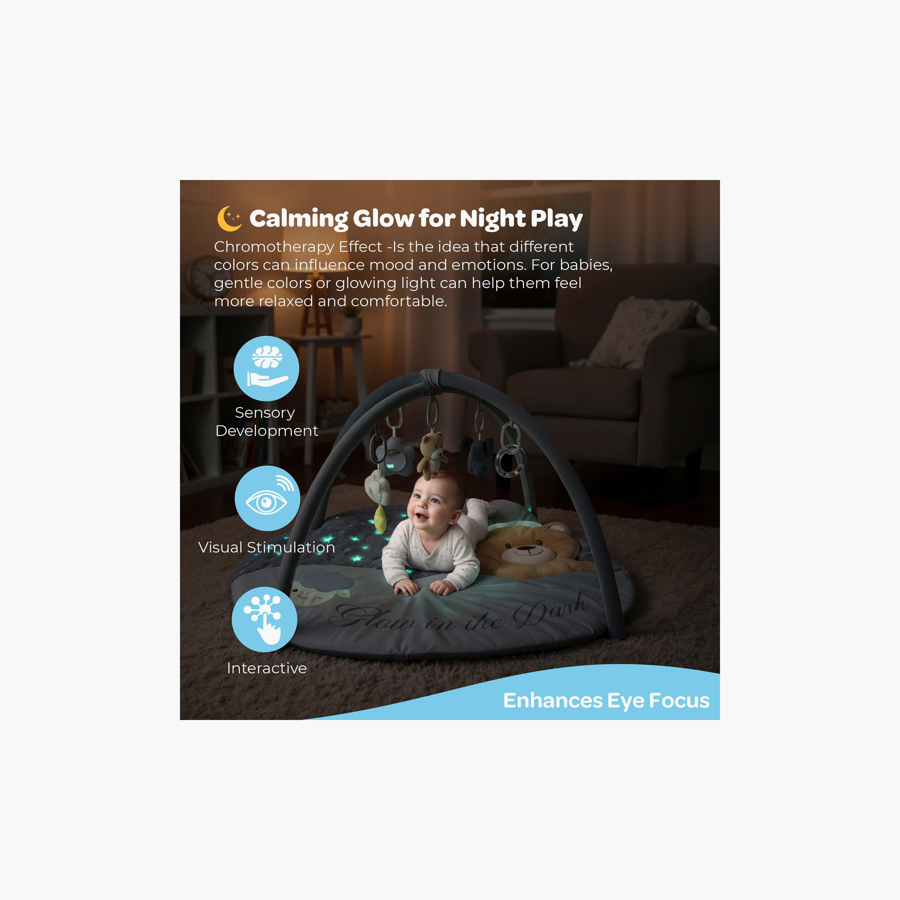 Moon Glow In The Dark Playmat with Toys Bar-baby-infantactivity-playpensandplaymats-image-2
