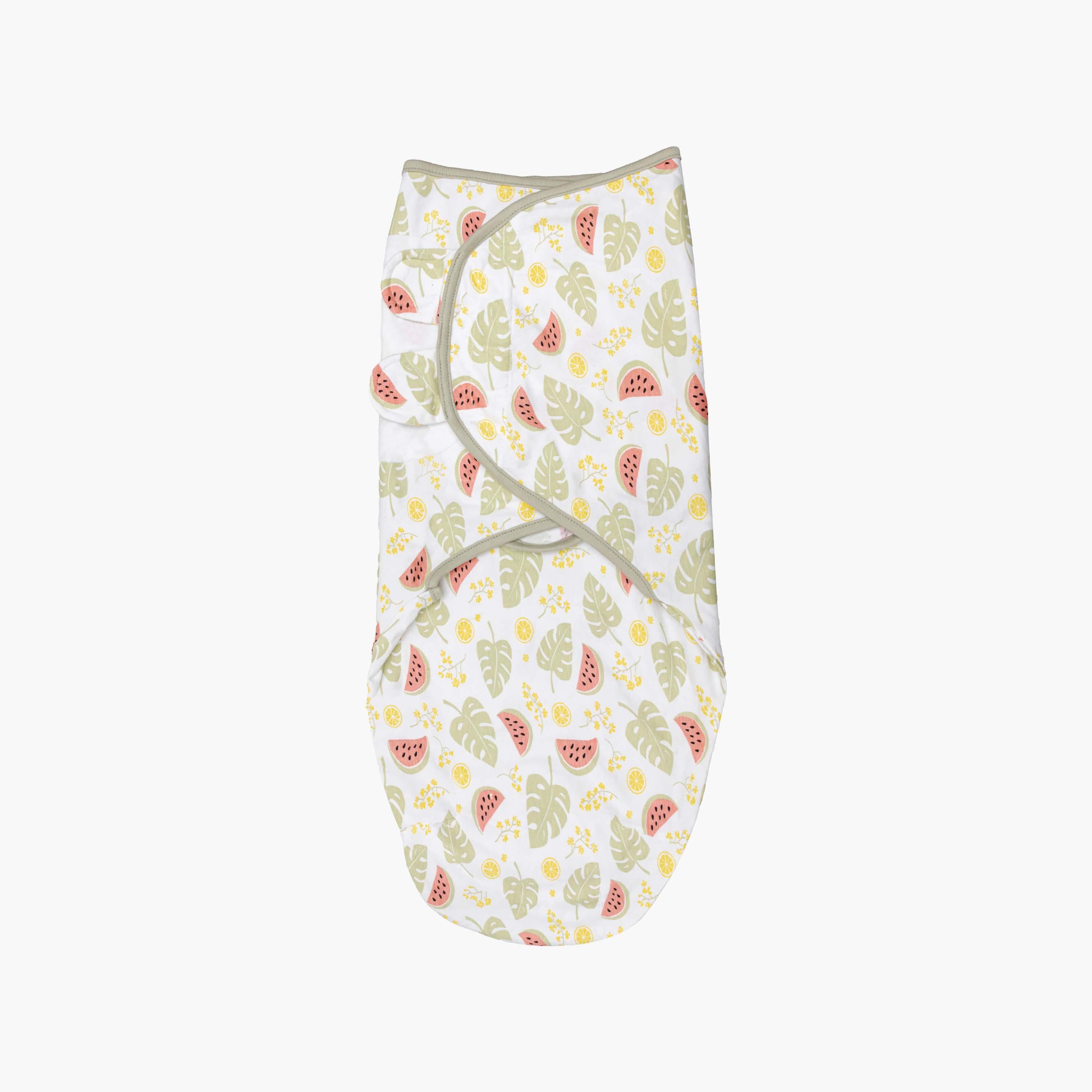Moon Organic Breathable Swaddle Wrap - Melon-baby-nursery-blanketsandswaddles-swaddlesandsleepingbags-image-1