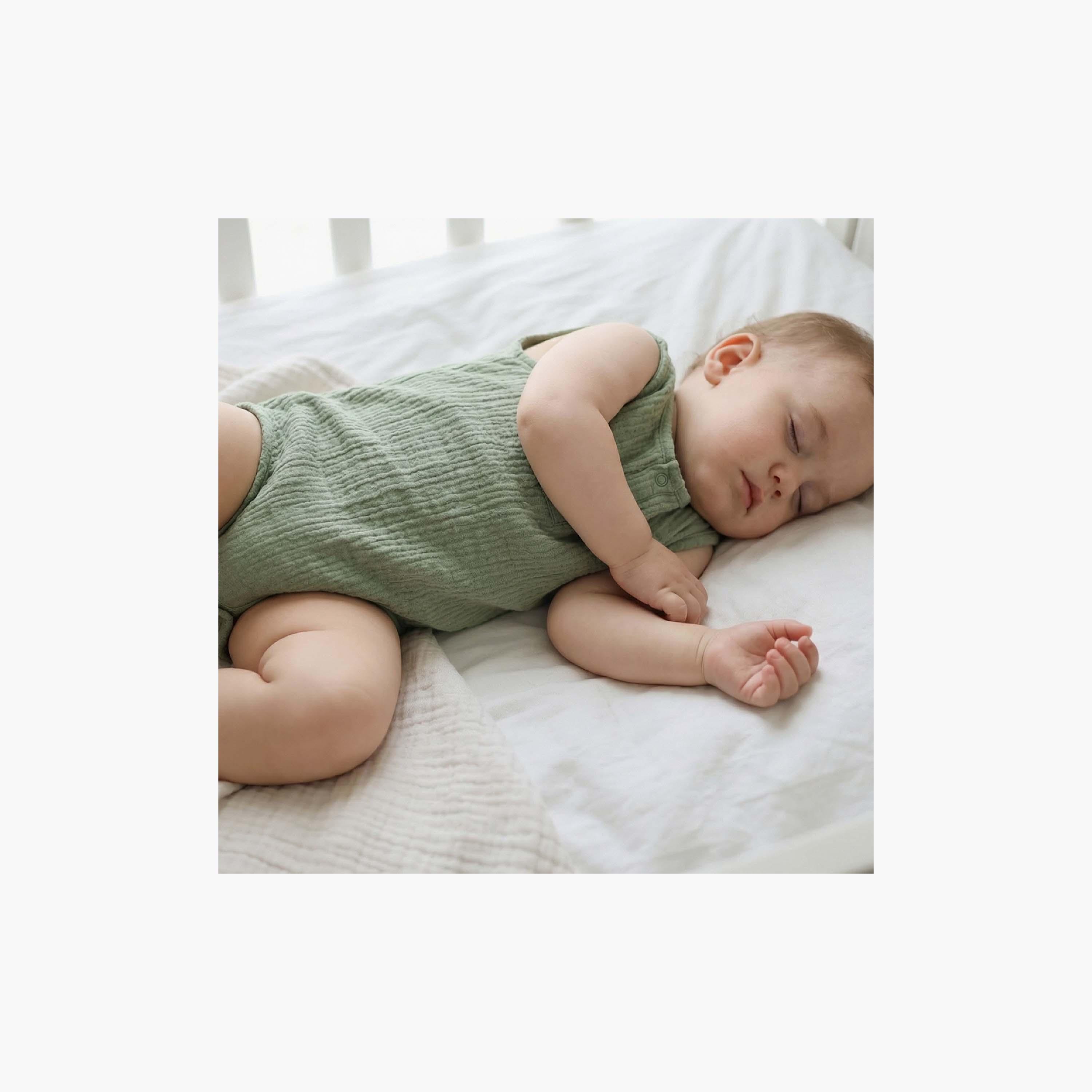 Moon Organic Crinkle Sleeveless Muslin Onesie-boys-clothing-rompersanddungarees-image-2