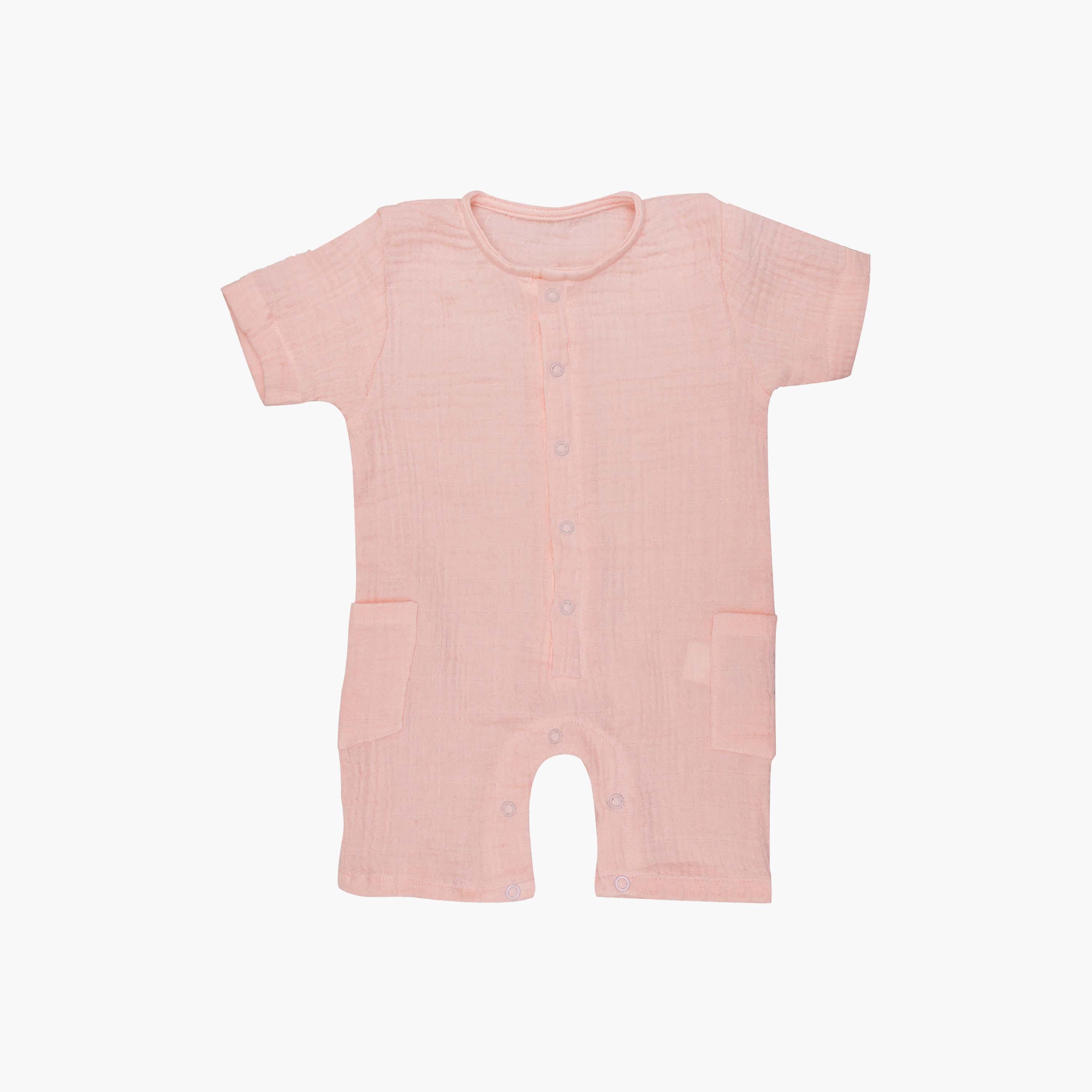 Moon Organic Crinkle Short Sleeves Muslin Romper-boys-clothing-rompersanddungarees-image-1