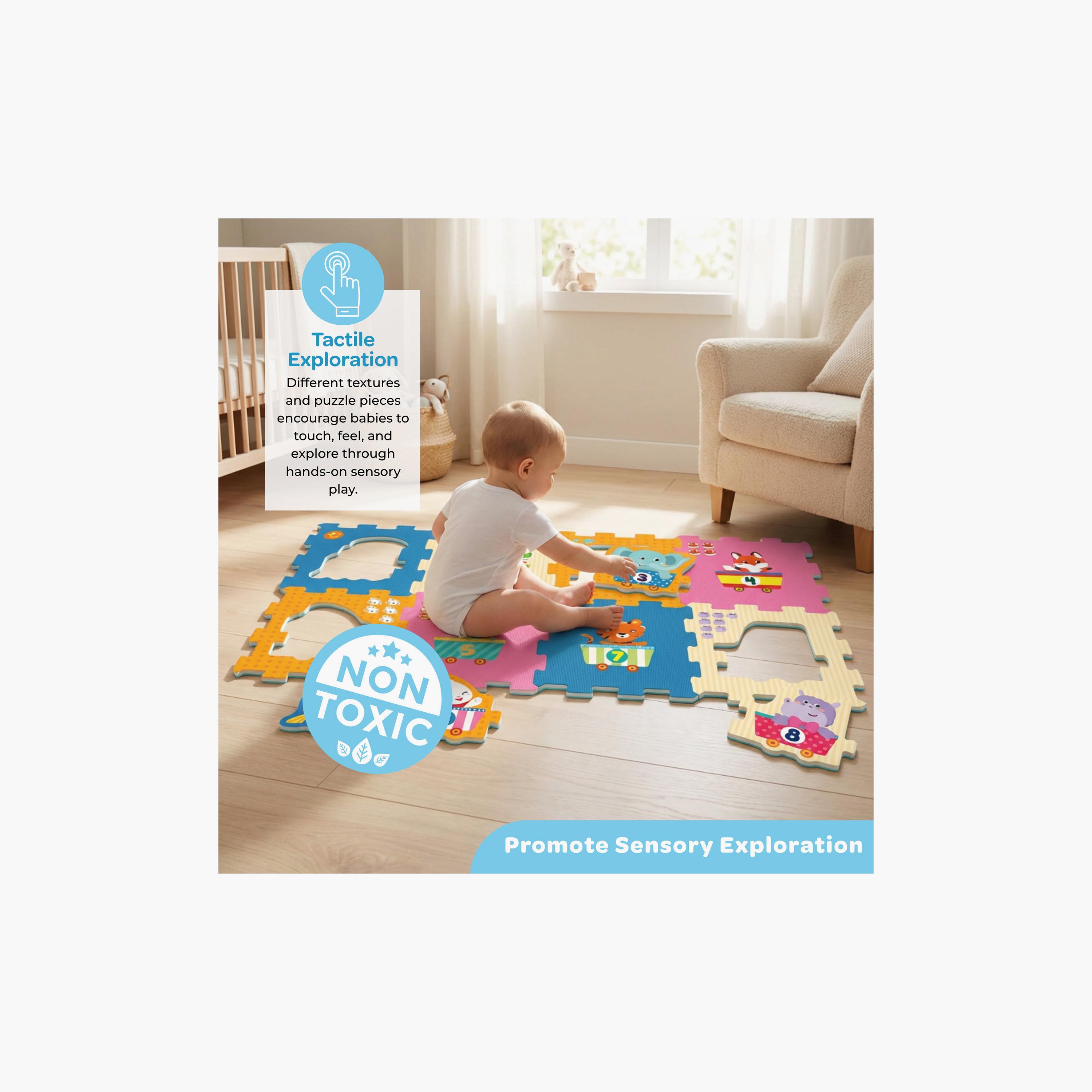 Moon 16-Piece Safari Playmat Train Puzzle with Numbers & Animals-baby-infantactivity-playpensandplaymats-image-5