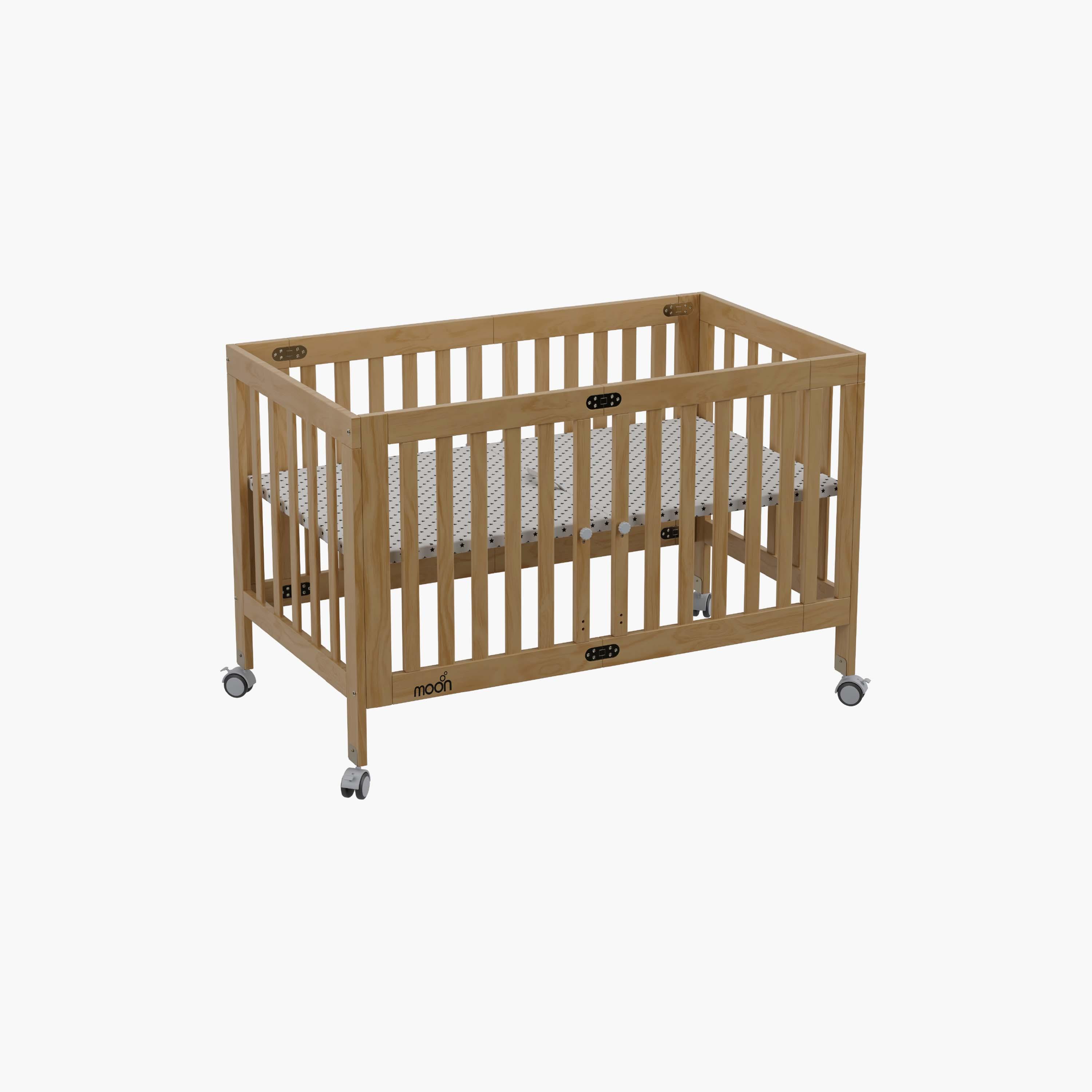 Moon Wooden Snug fold Foldable Crib-baby-nursery-furniture-cribsandbeds-babycribs-image-1