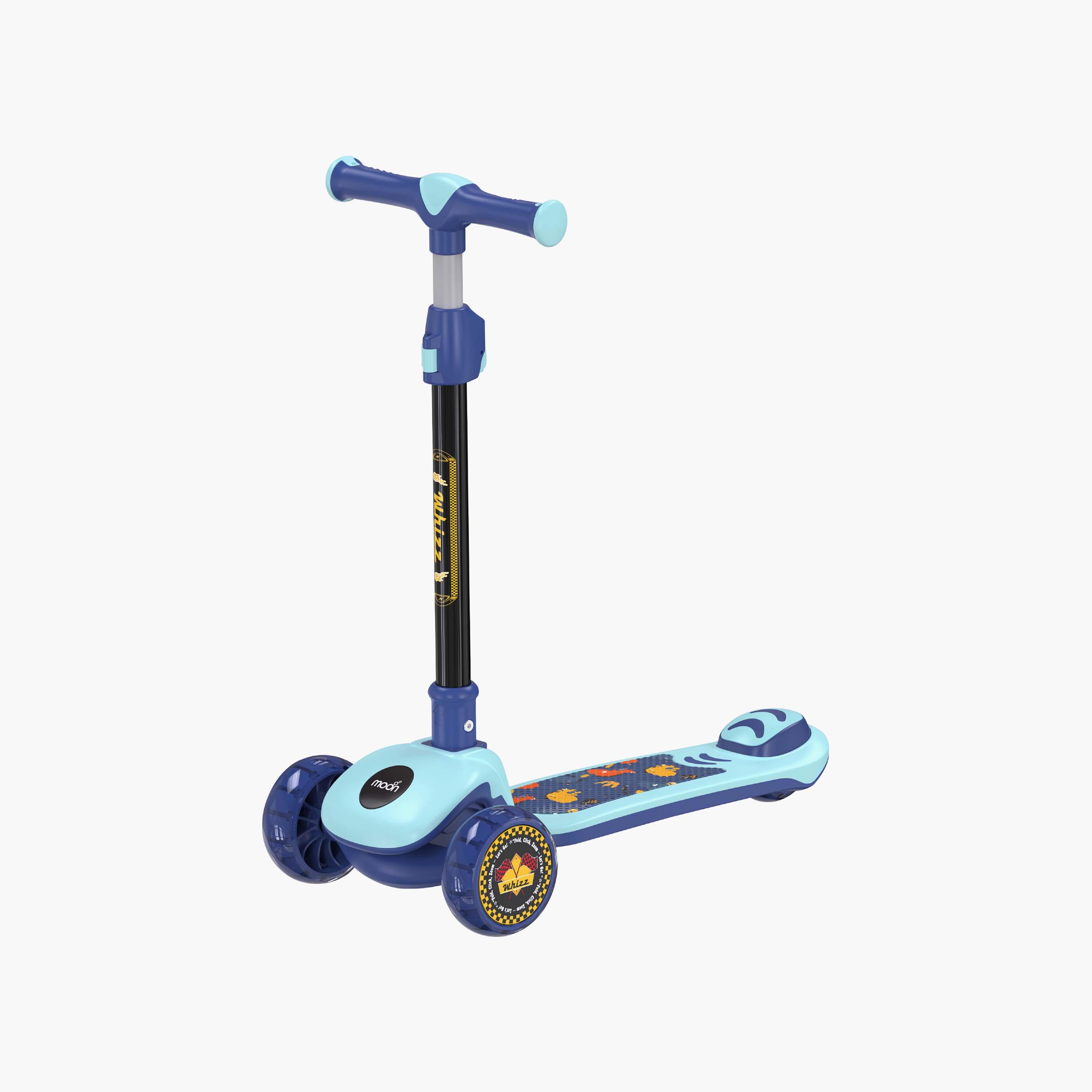 Moon 3-Wheel Foldable Scooter with Adjustable Height - Blue-toys-outdoor-scooters-image-1