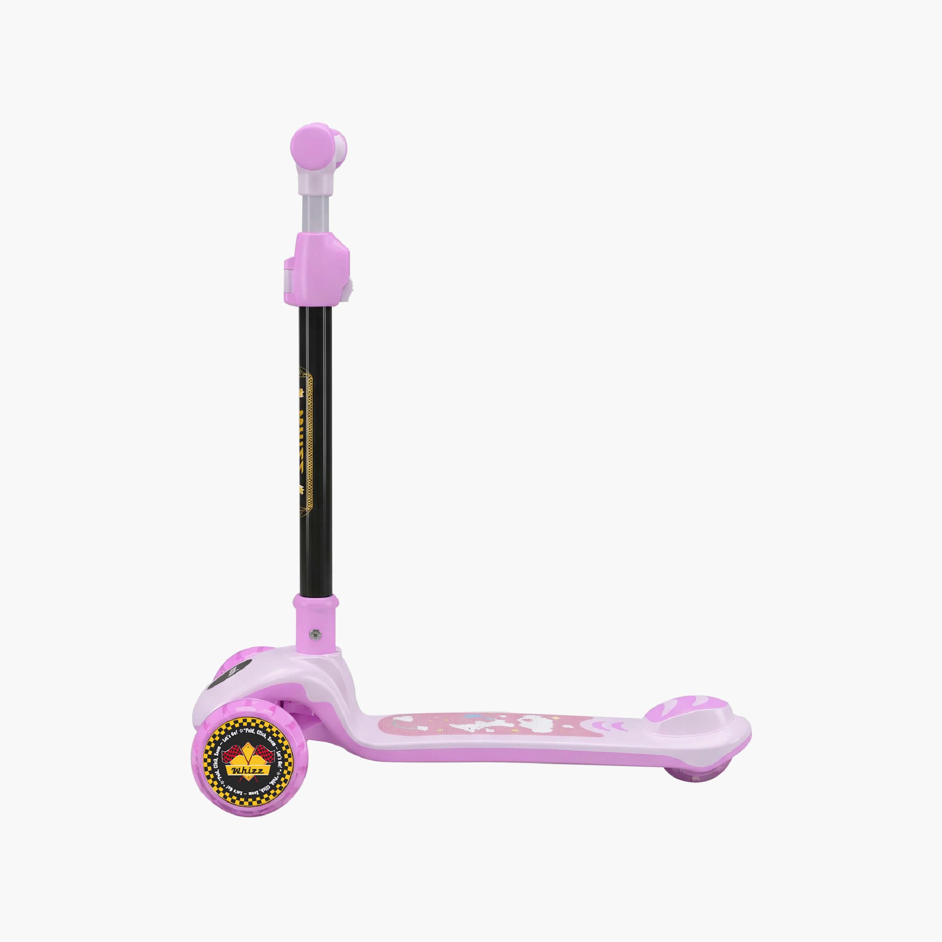 Moon 3-Wheel Foldable Scooter with Adjustable Height - Pink-toys-outdoor-scooters-image-2