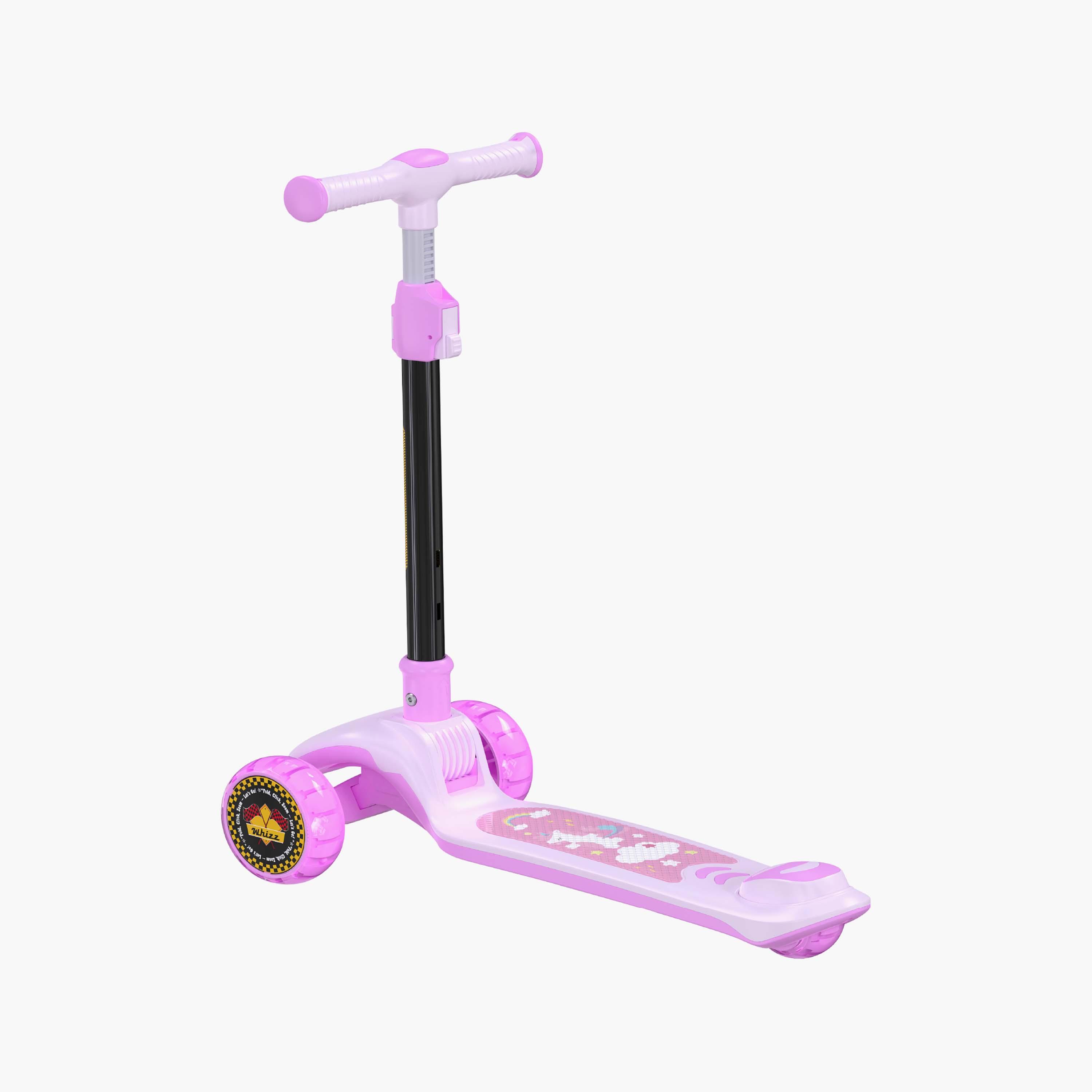 Moon 3-Wheel Foldable Scooter with Adjustable Height - Pink-toys-outdoor-scooters-image-3