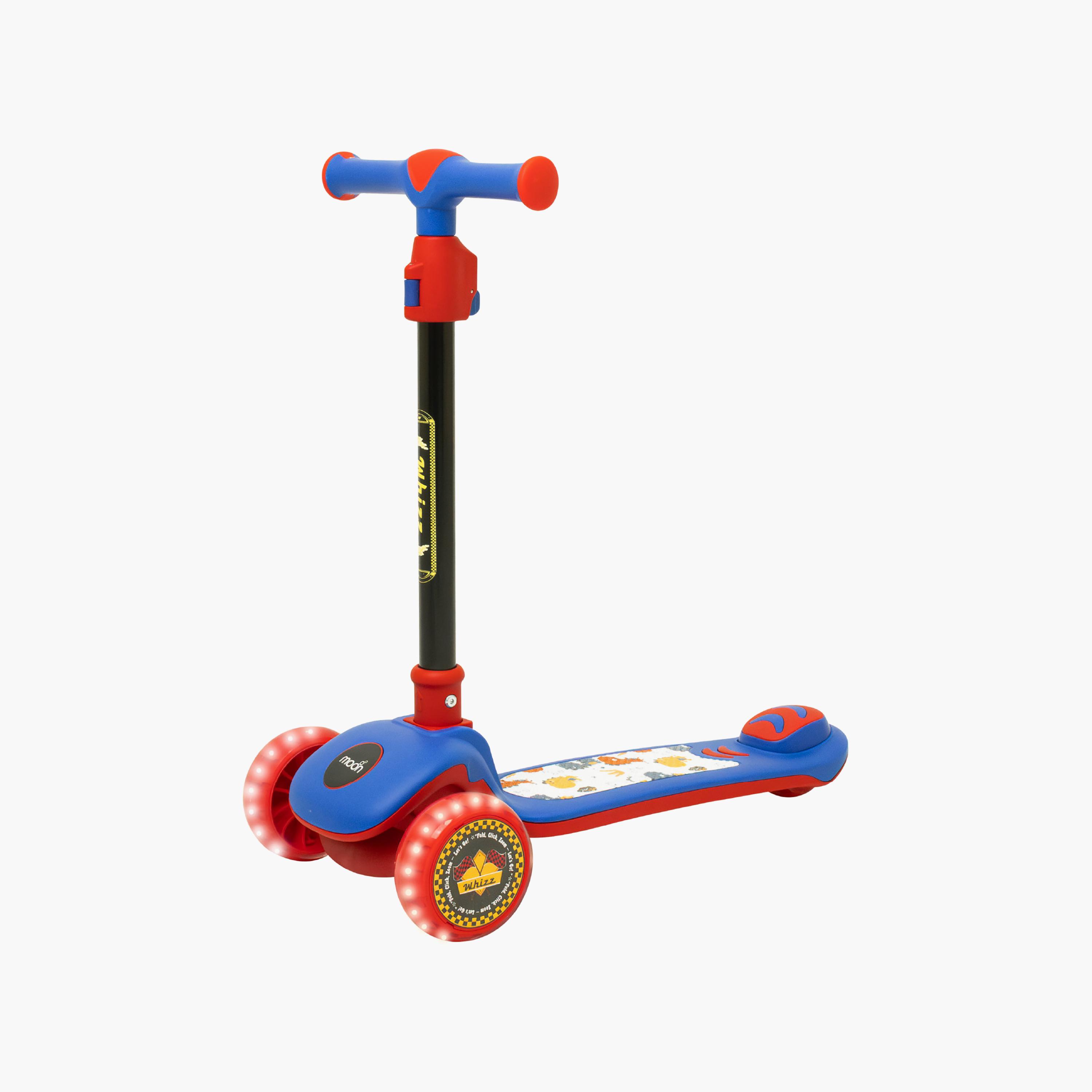 Moon 3-Wheel Foldable Scooter with Adjustable Height - Red-toys-outdoor-scooters-image-1