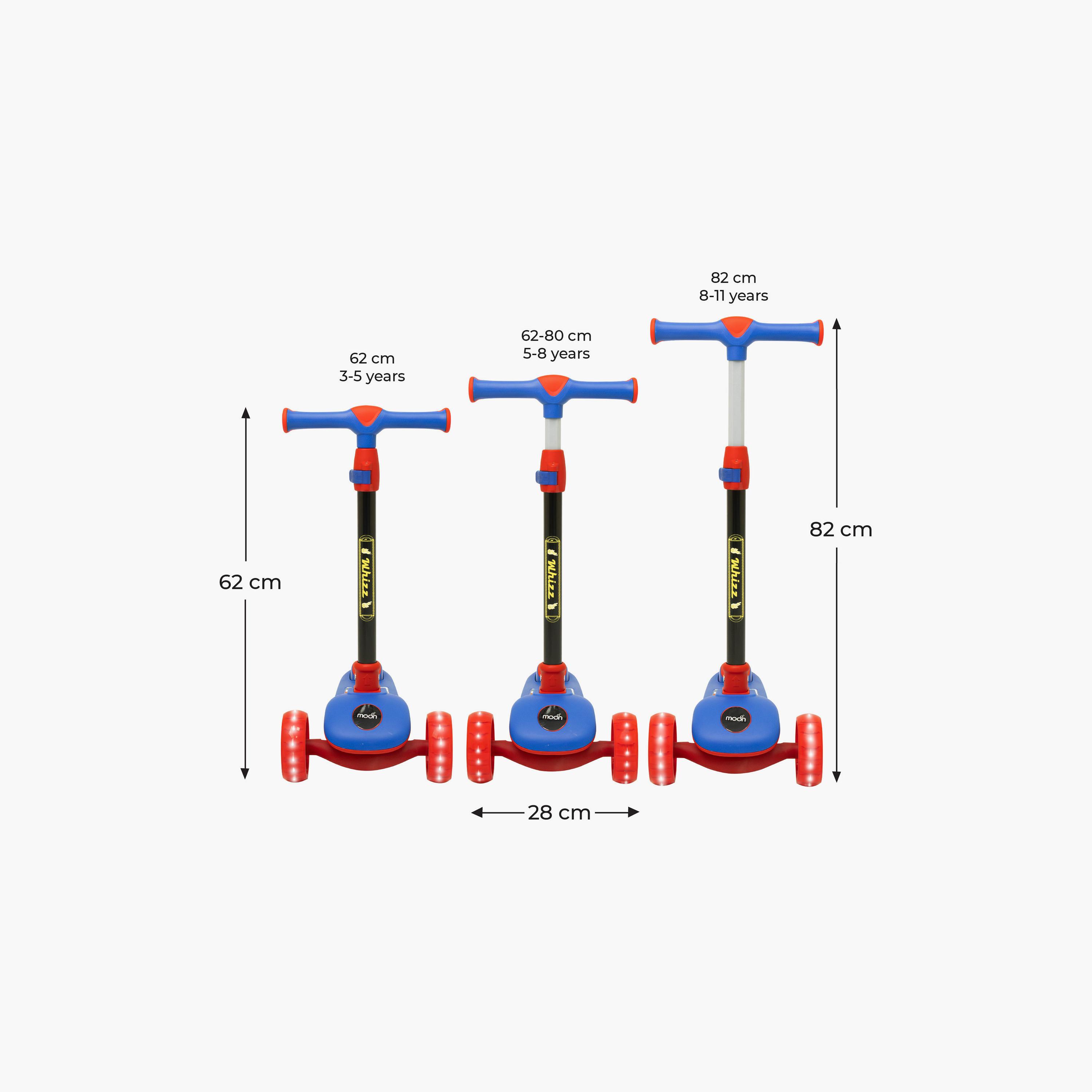 Moon 3-Wheel Foldable Scooter with Adjustable Height - Red-toys-outdoor-scooters-image-10