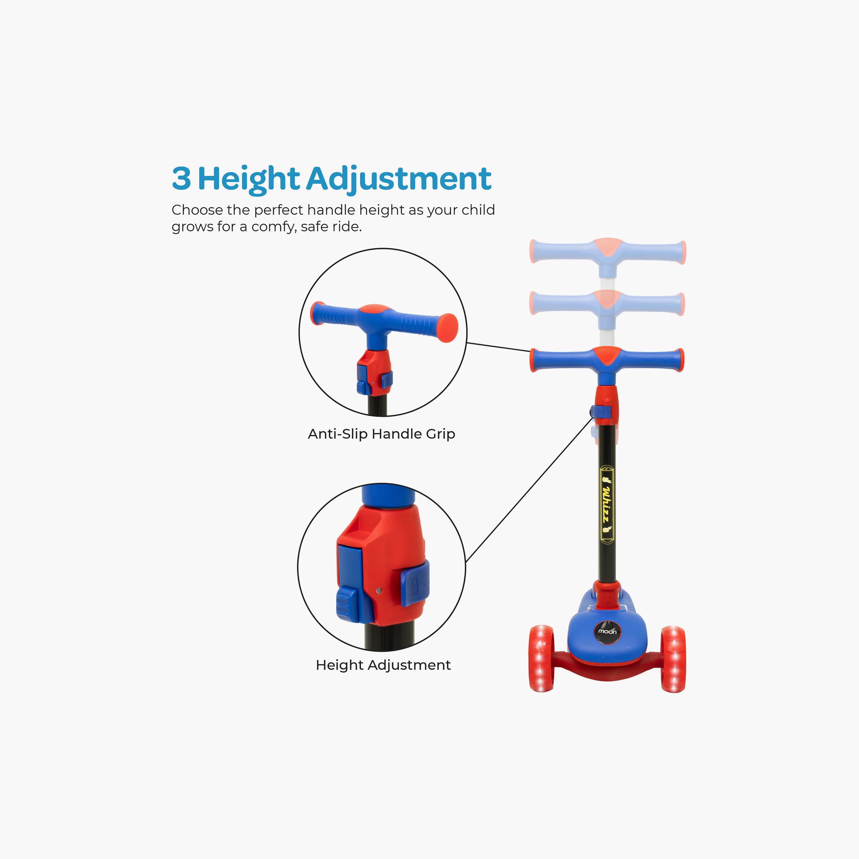 Moon 3-Wheel Foldable Scooter with Adjustable Height - Red-toys-outdoor-scooters-image-6