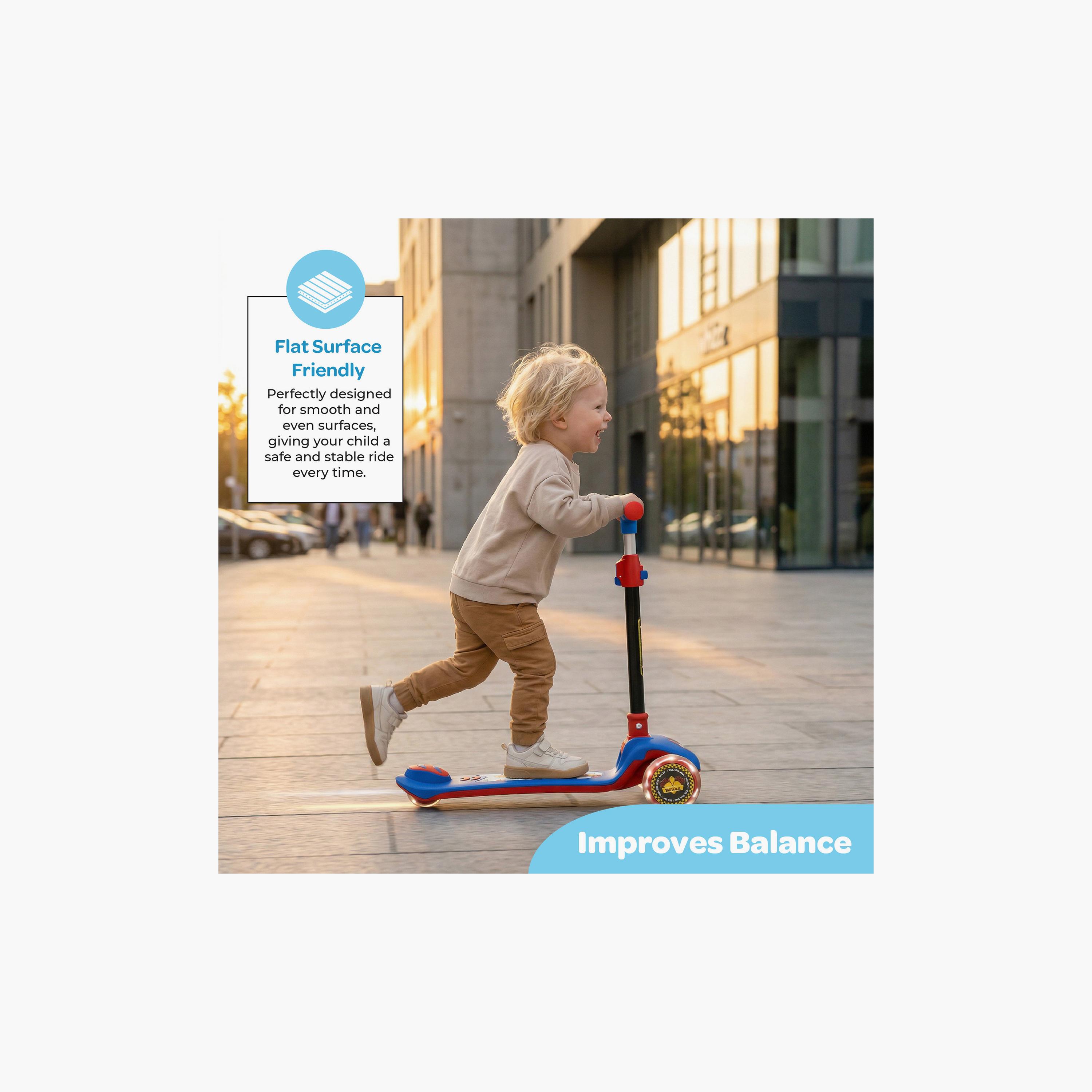 Moon 3-Wheel Foldable Scooter with Adjustable Height - Red-toys-outdoor-scooters-image-7