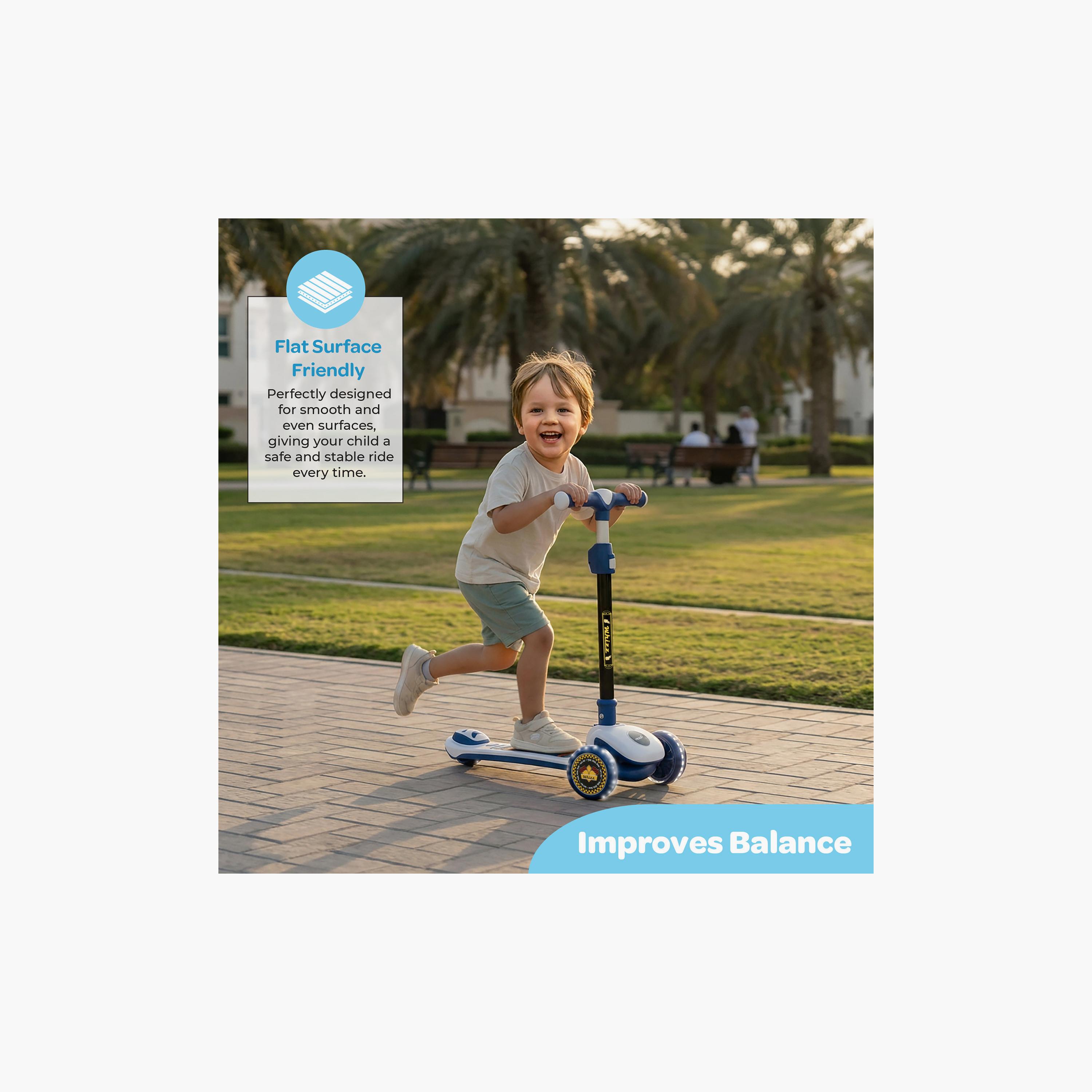 Moon 3-Wheel Foldable Scooter with Adjustable Height - White-toys-outdoor-scooters-image-7