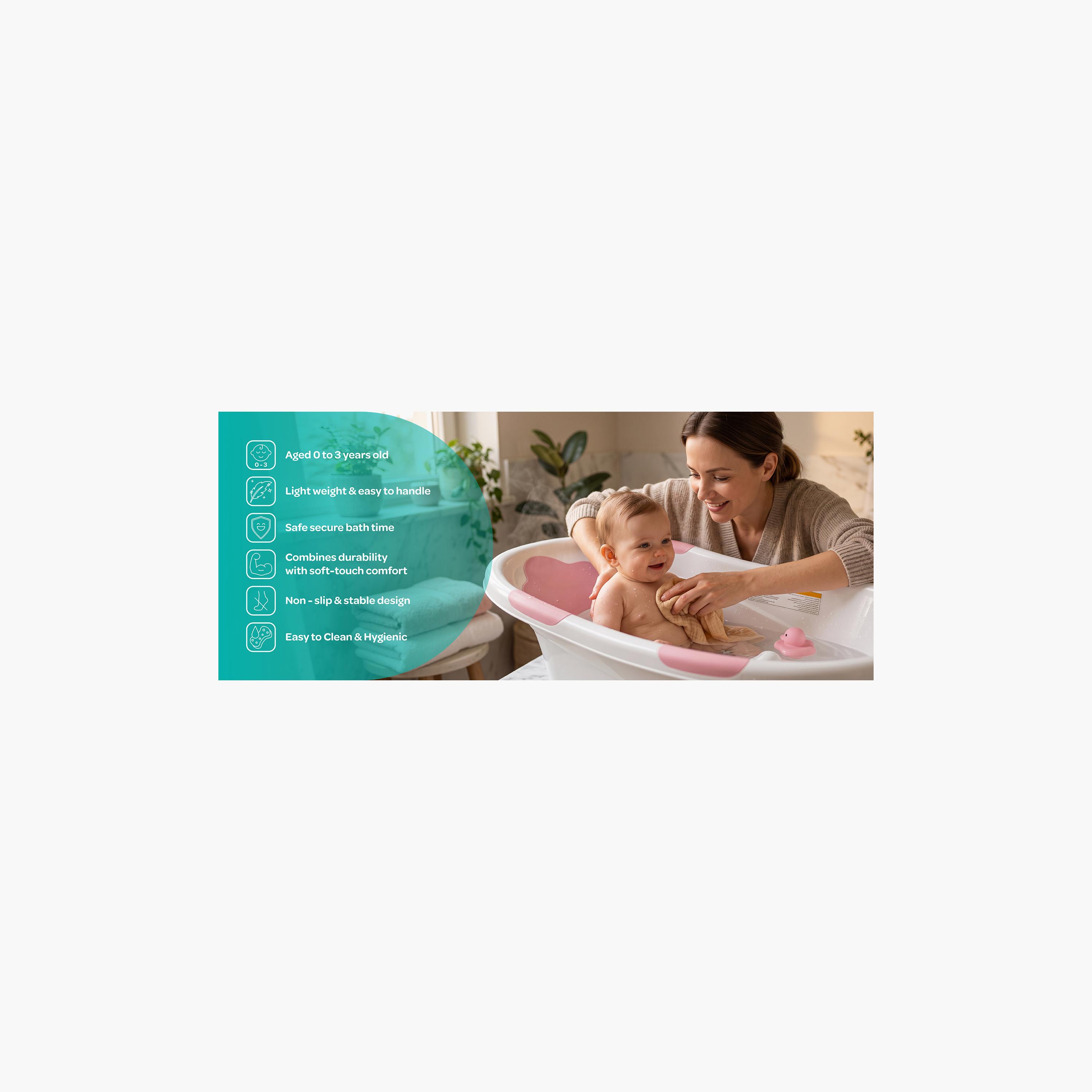 حوض استحمام "ويف" خفيف الوزن مع قاعدة مانعة للانزلاق من مون-baby-bathandcare-bathtubs-image-13