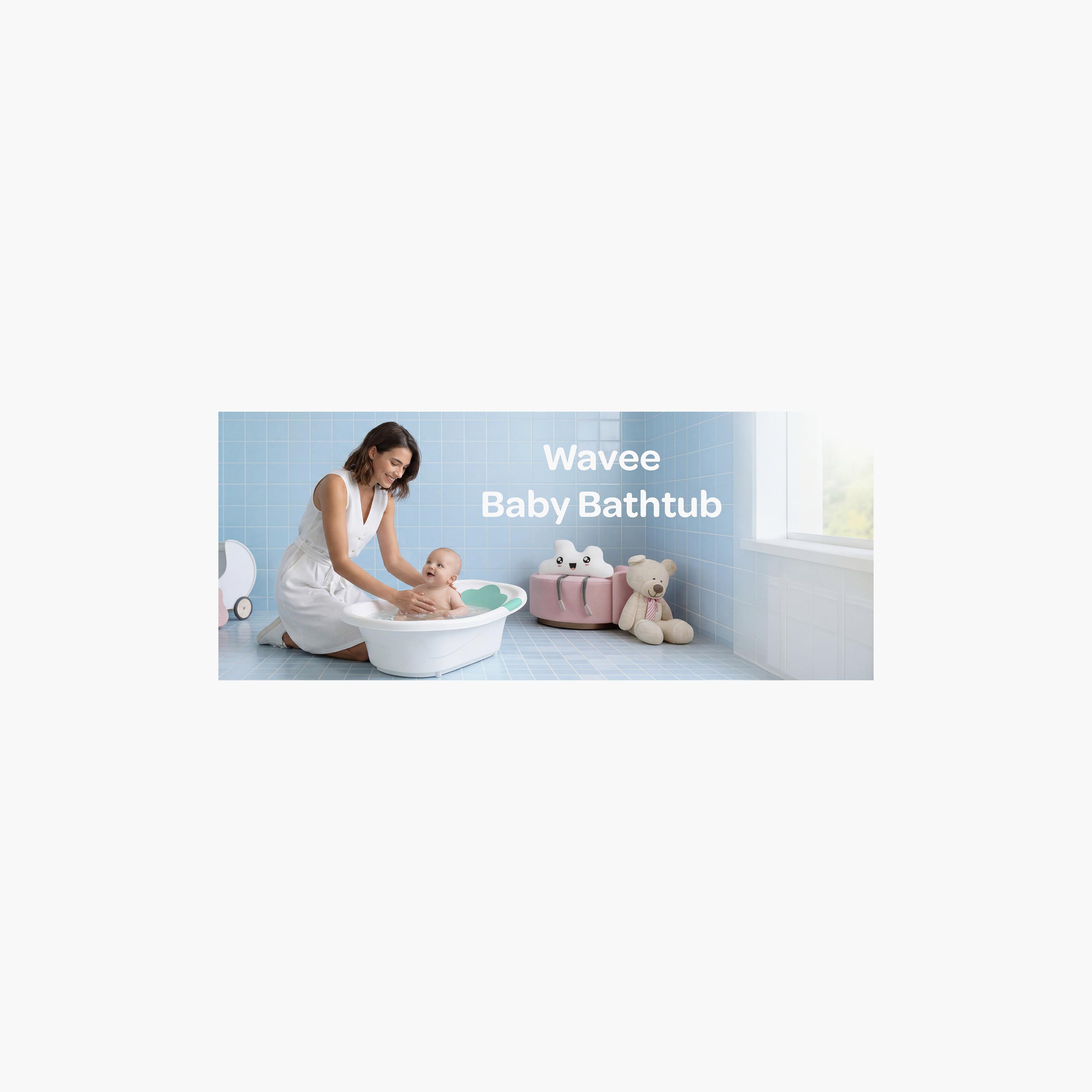 Moon Lightweight Wave Bathtub with Non-Slip Base-baby-bathandcare-bathtubs-image-11