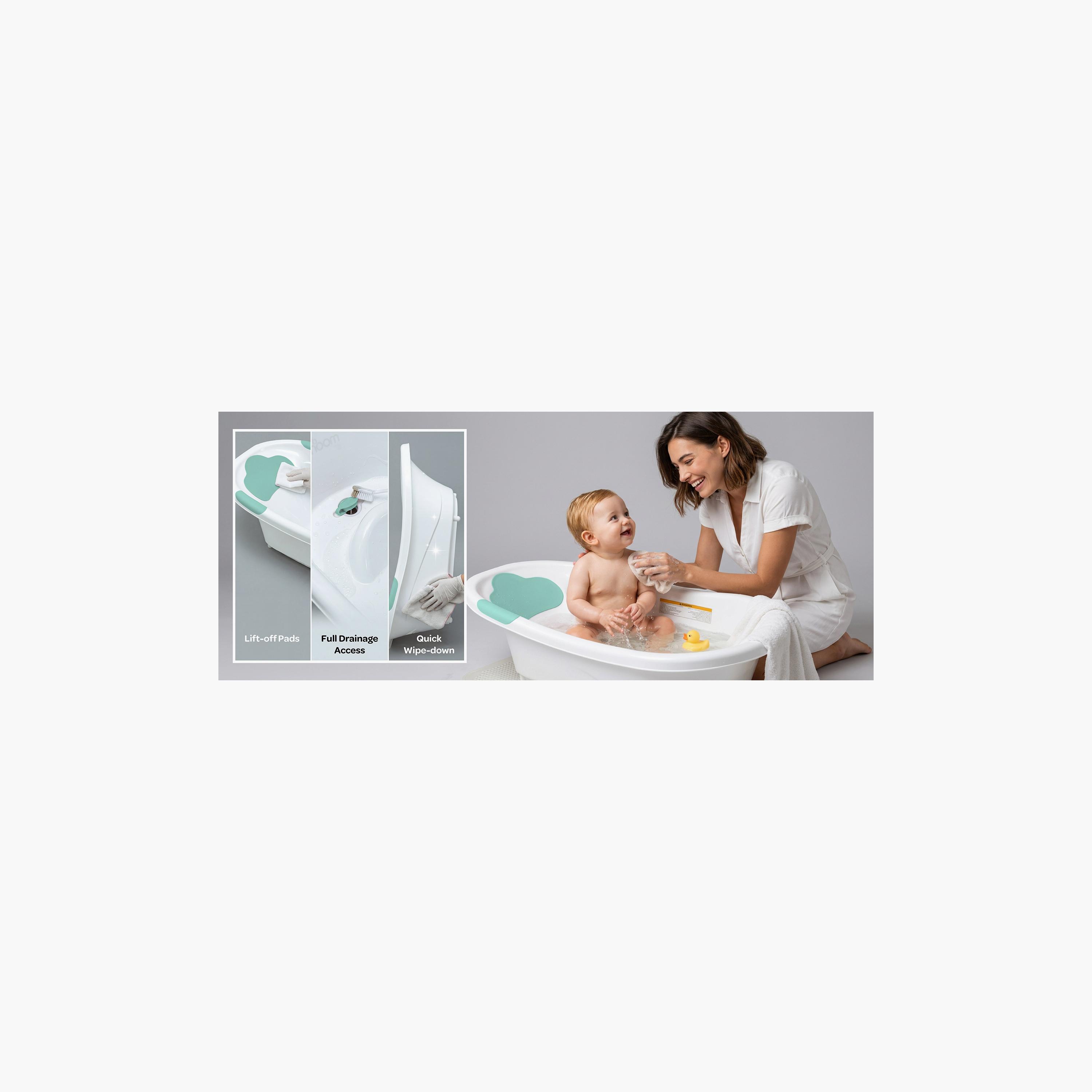 Moon Lightweight Wave Bathtub with Non-Slip Base-baby-bathandcare-bathtubs-image-12