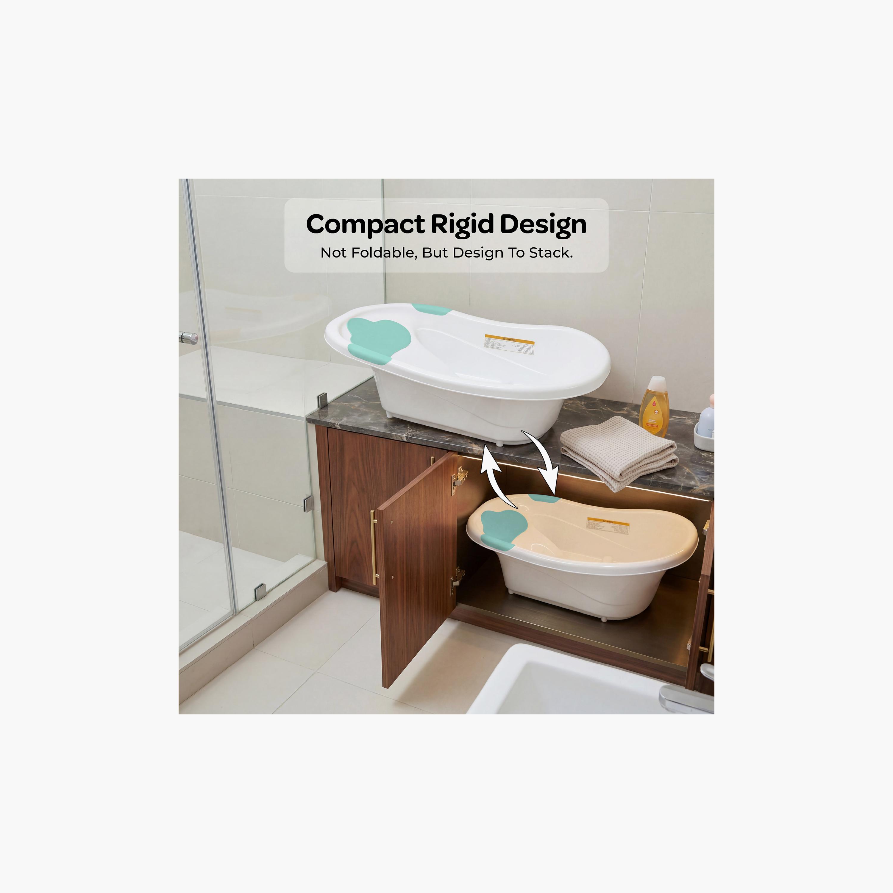 Moon Lightweight Wave Bathtub with Non-Slip Base-baby-bathandcare-bathtubs-image-6