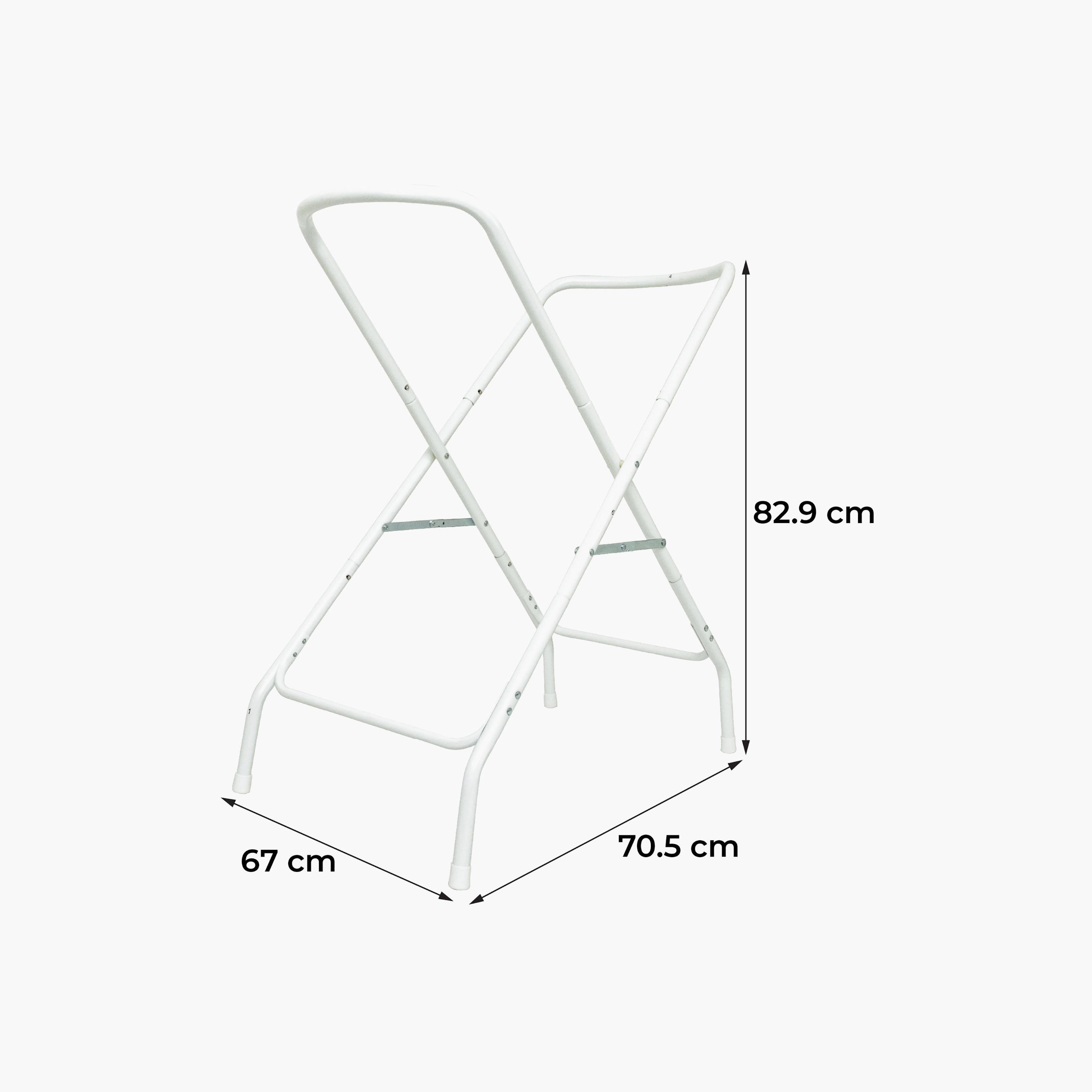 Moon Foldable & Stable Bathtub Stand - White-baby-bathandcare-bathtubs-image-14