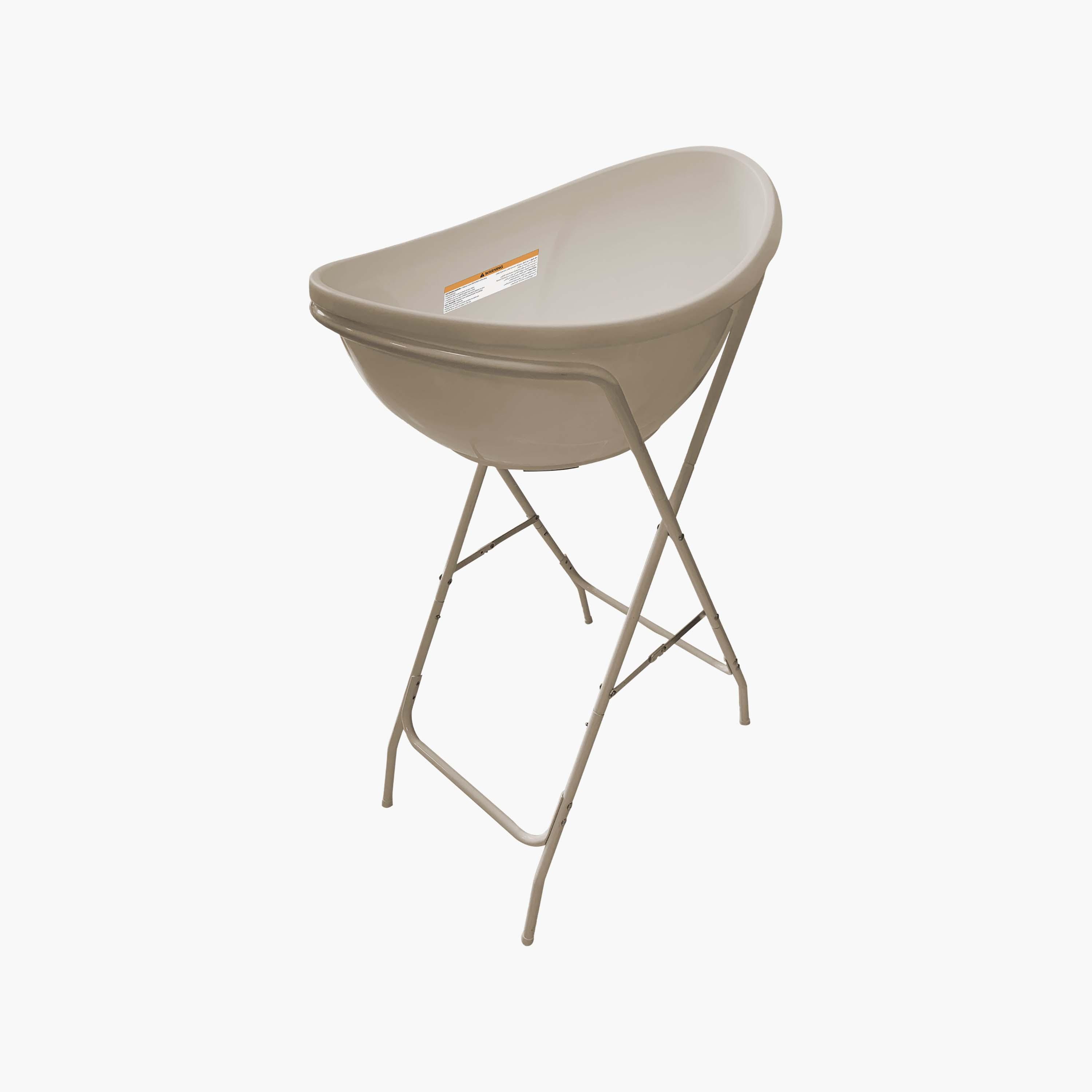 Moon Foldable & Stable Bathtub Stand - Beige-baby-bathandcare-bathtubs-image-2