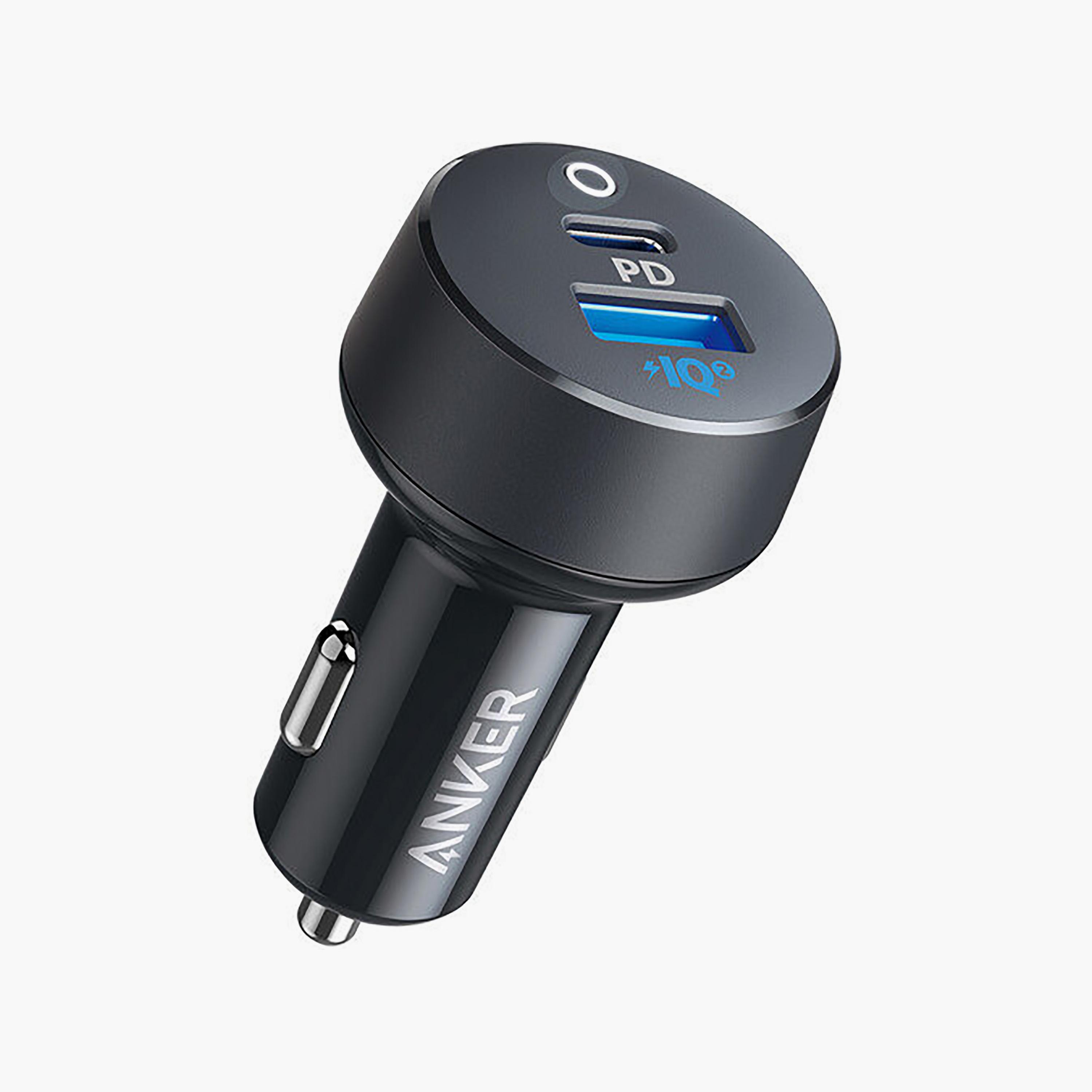 Anker PowerDrive PD 2 35W USB C Car Charger with 18W PD + 15W Fast Charge Black/Grey | A2732HF1-electronics-accessories-mobileaccesories-image-1