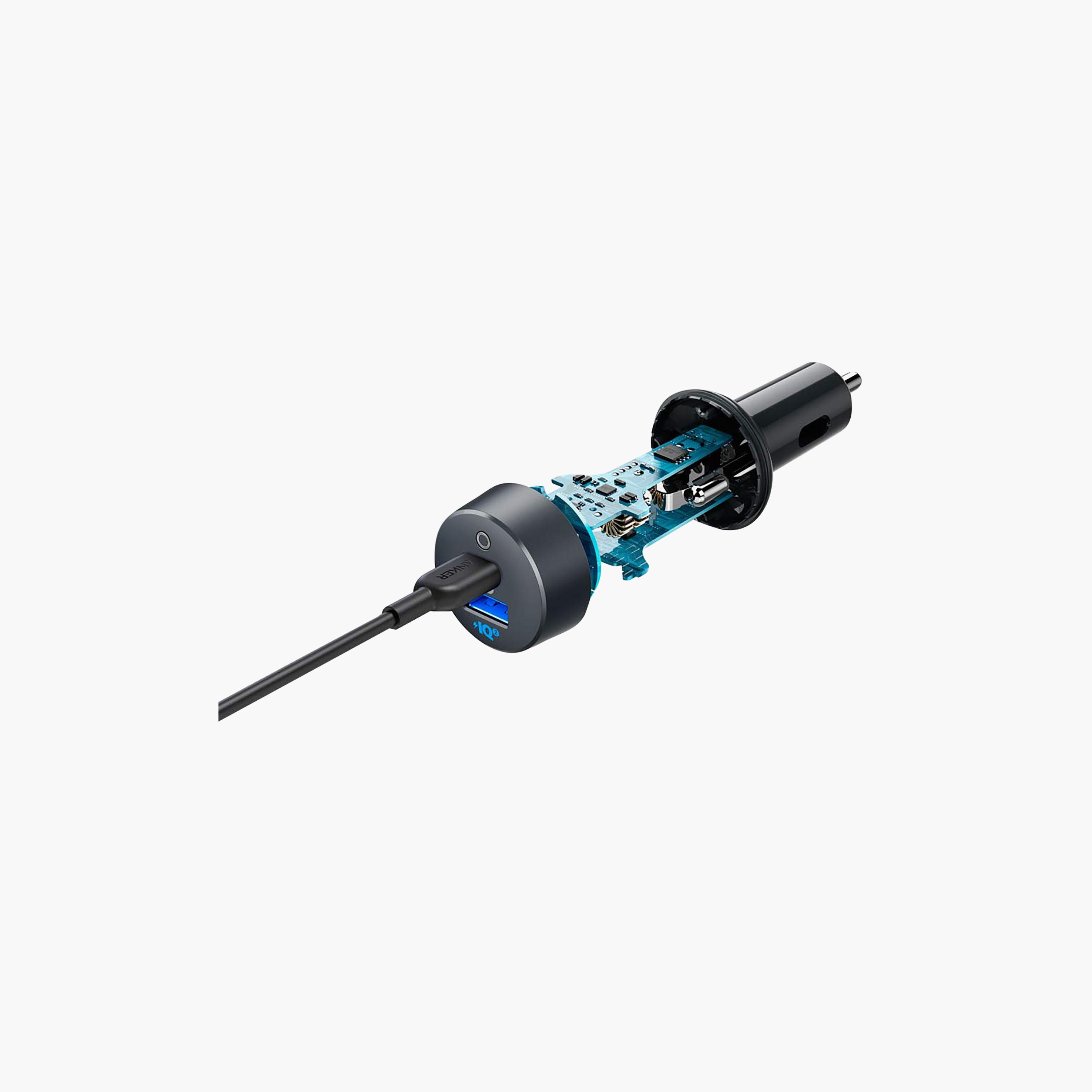 Anker PowerDrive PD 2 35W USB C Car Charger with 18W PD + 15W Fast Charge Black/Grey | A2732HF1-electronics-accessories-mobileaccesories-image-3