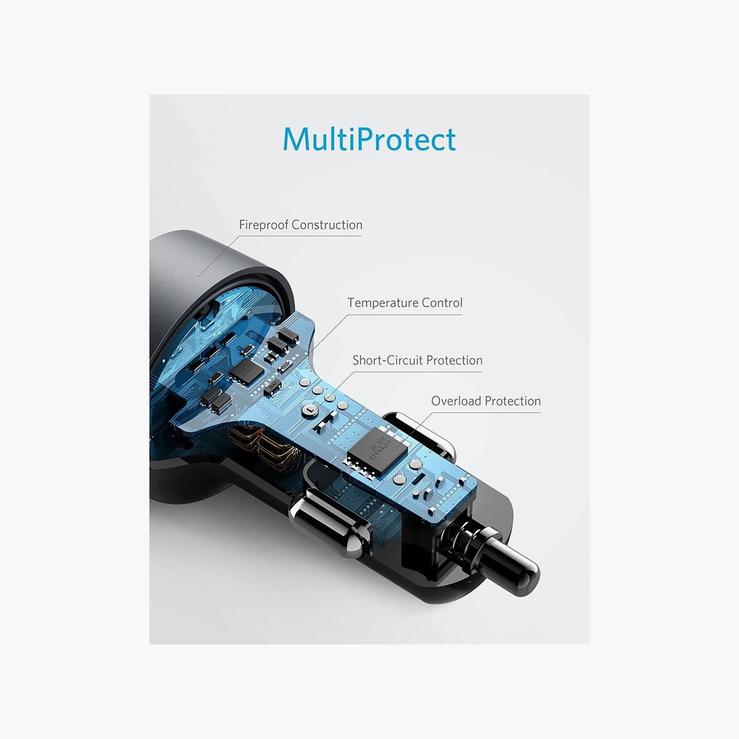 Anker PowerDrive PD 2 35W USB C Car Charger with 18W PD + 15W Fast Charge Black/Grey | A2732HF1-electronics-accessories-mobileaccesories-image-4