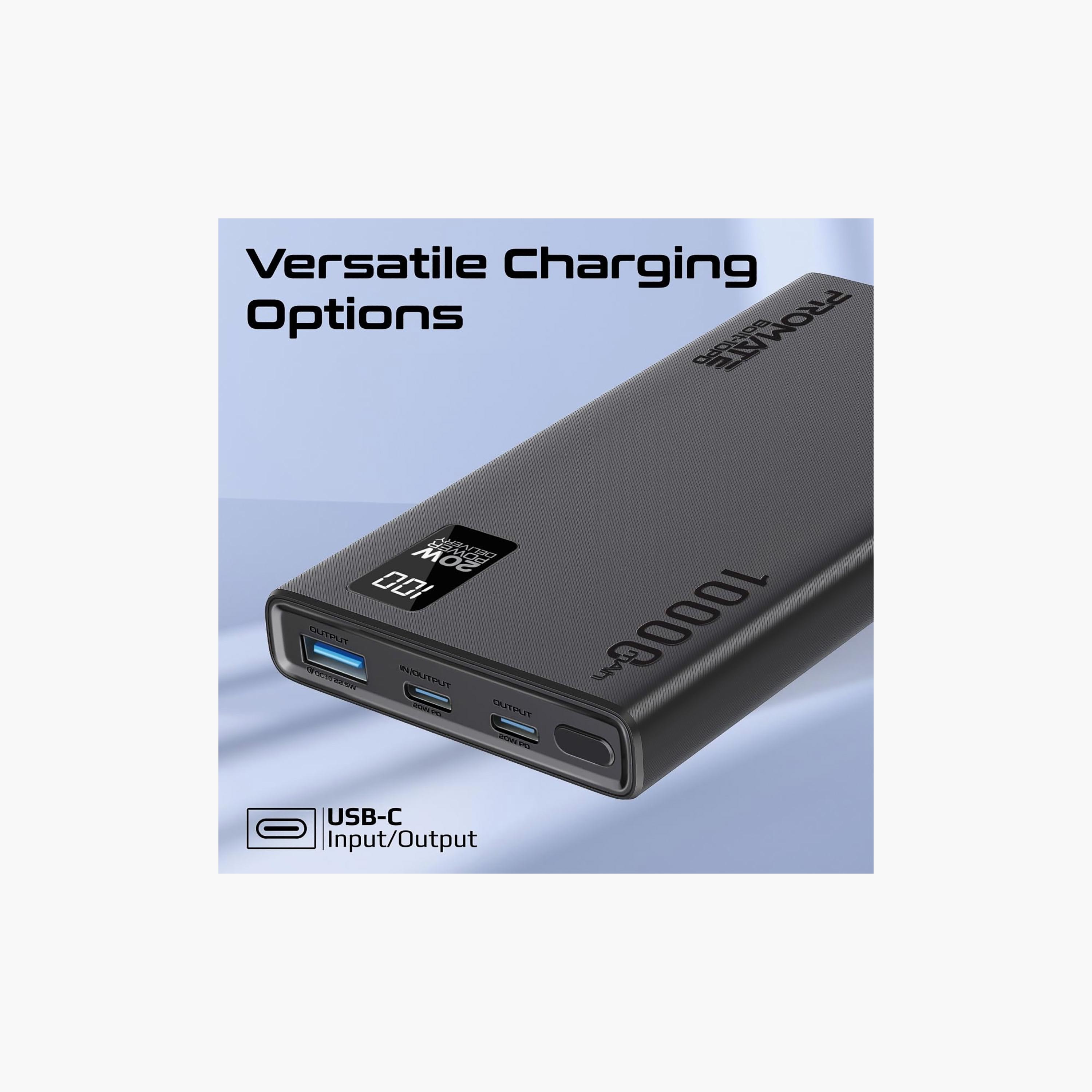 Promate 10000mAh Power Bank with 20W Type-C 22.5W QC 3.0 LCD Display | Bolt-10PD-electronics-accessories-mobileaccesories-image-7