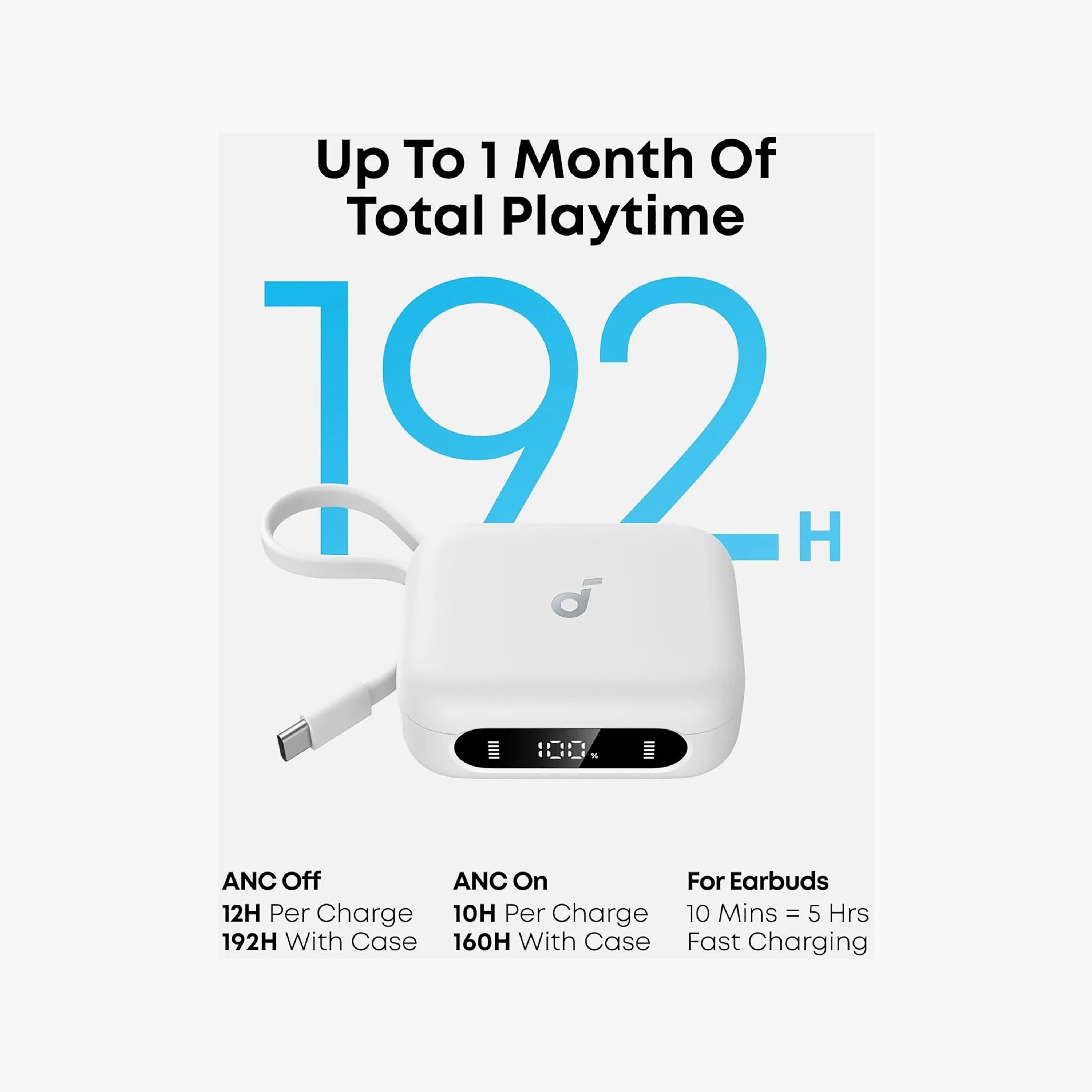 Anker Soundcore P41i ANC Earbuds with Power Bank 192H Playtime AI Calls IPX5 Bluetooth 5.3-electronics-headphonesandearphones-image-5