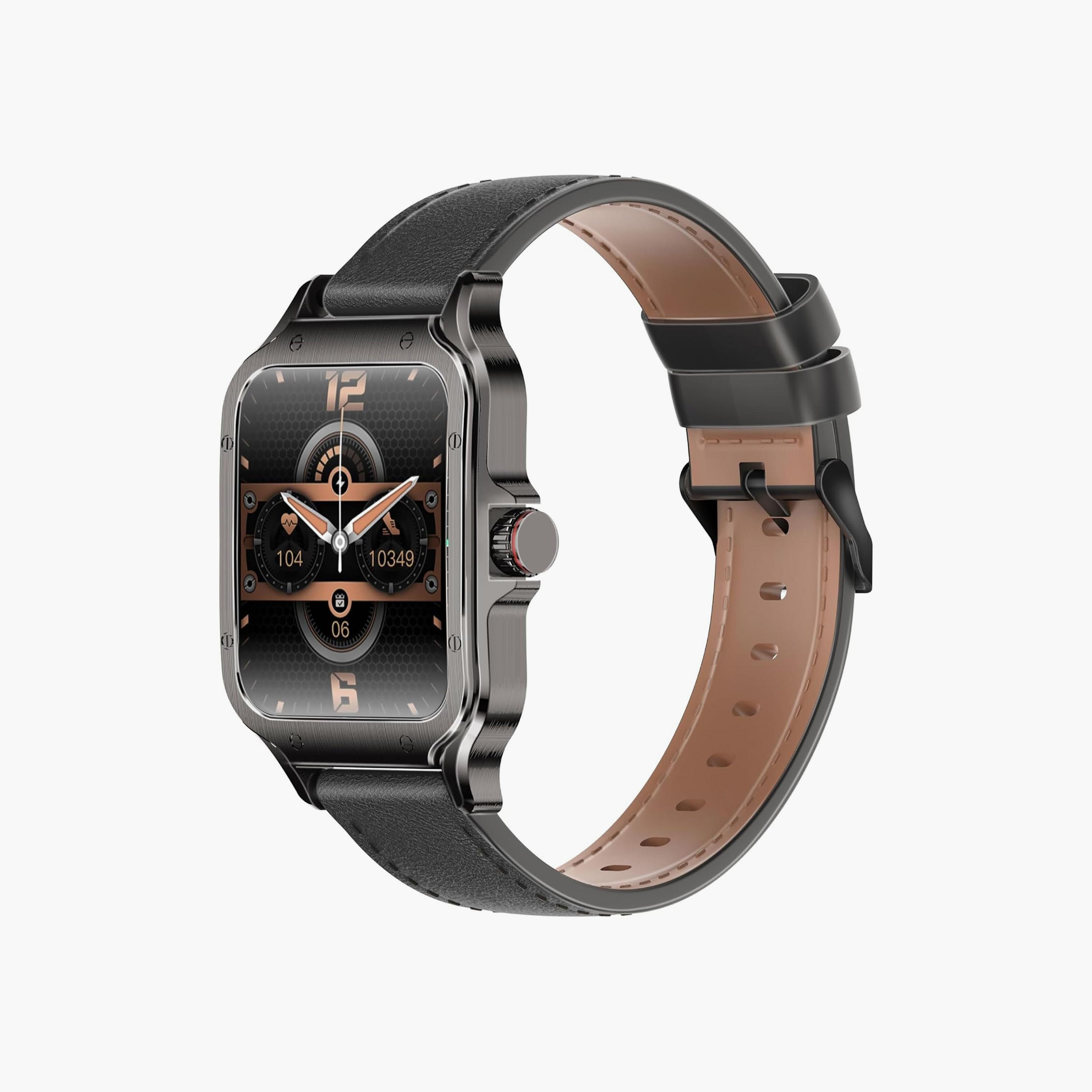 ساعة ذكية بروميت بشاشة أموليد منحنية وأكثر من 100 وضع رياضي باللون الأسود | XWATCH-RM-men-watchesandjewellery-watches-image-1