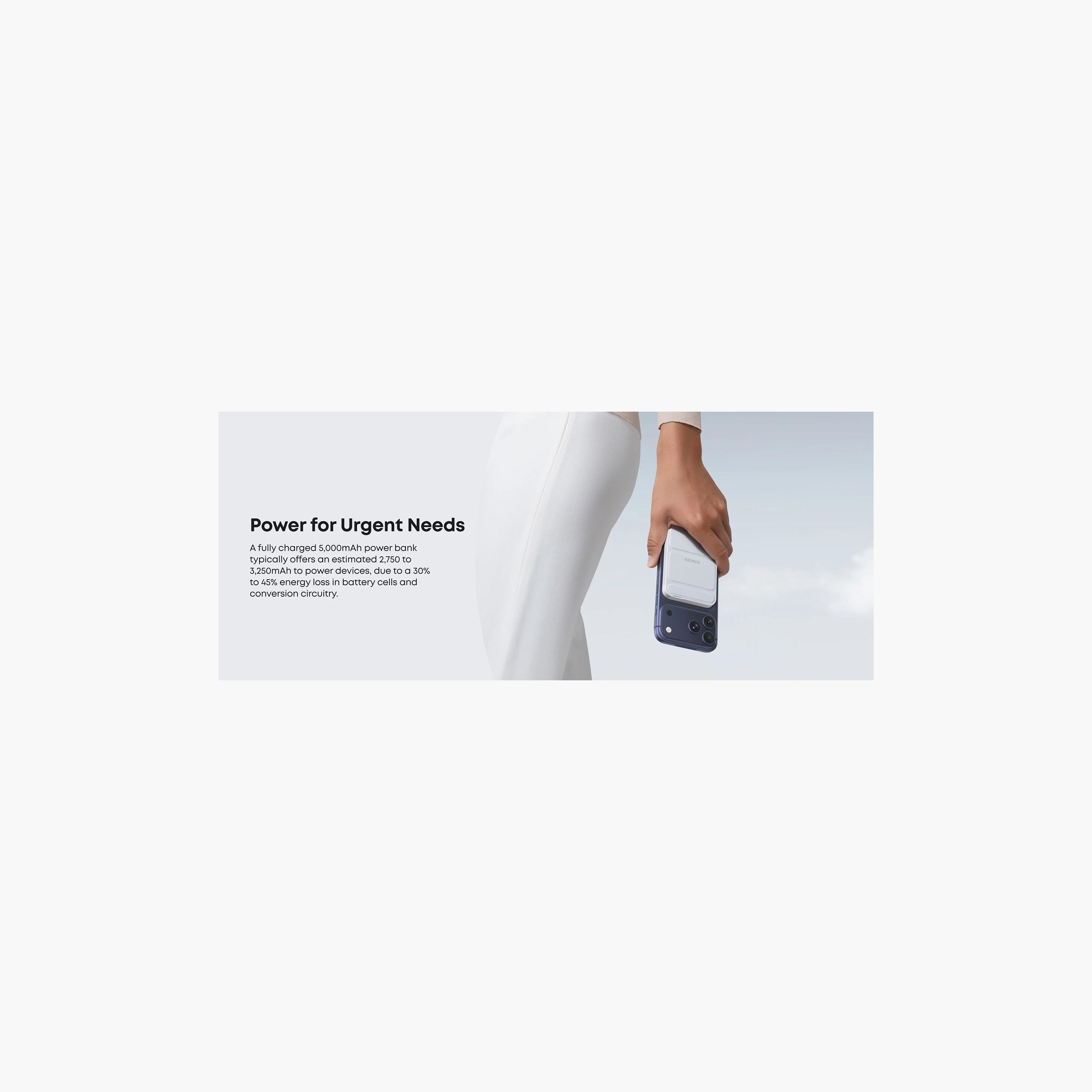 Anker MagGo 5000mAh Magnetic Wireless Power Bank with Foldable Stand White | A1614H23-electronics-accessories-mobileaccesories-image-6