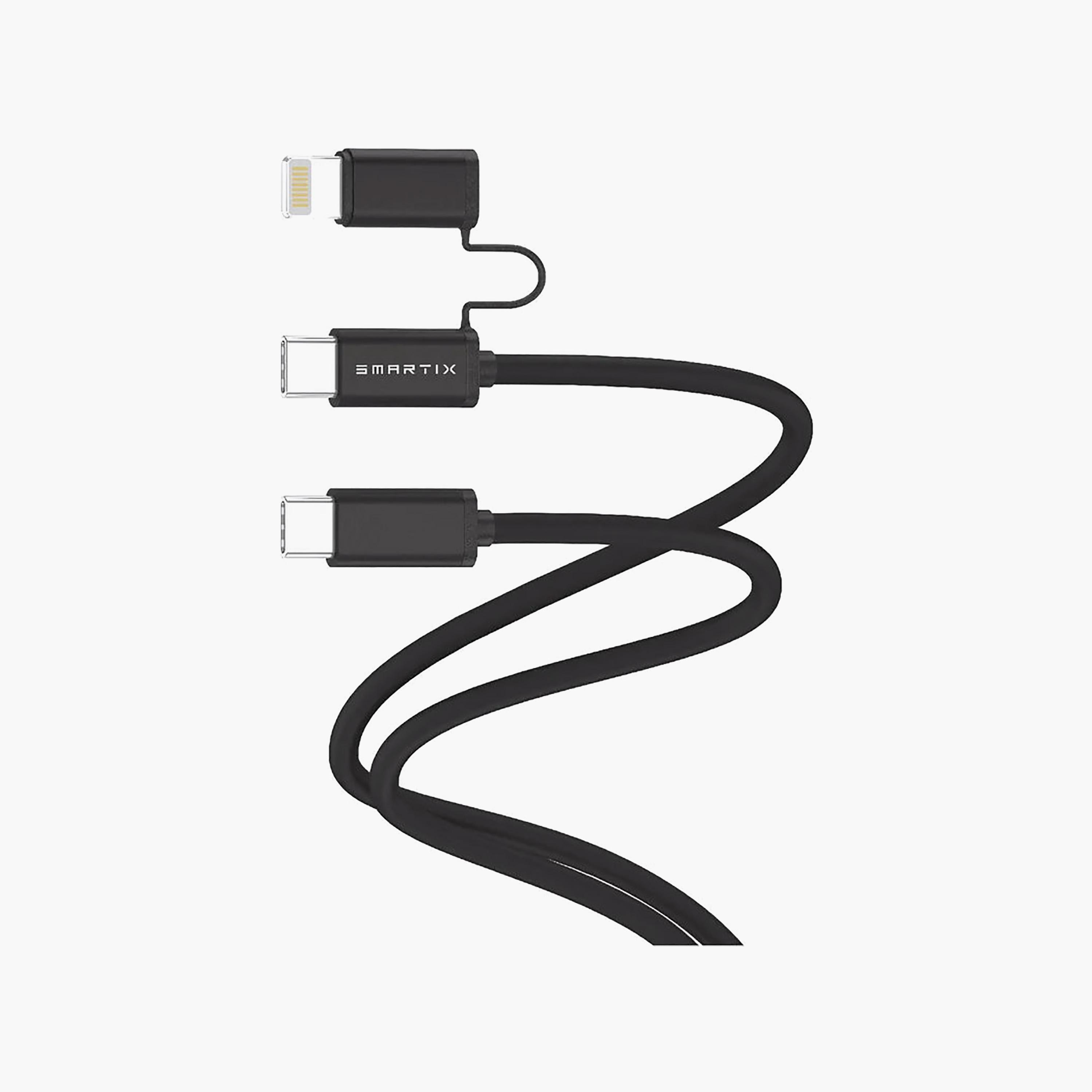 Smartix USB C To Lightning & Type Multi Connector Fast Charger Cable | IGTCLTC-electronics-accessories-mobileaccesories-image-4