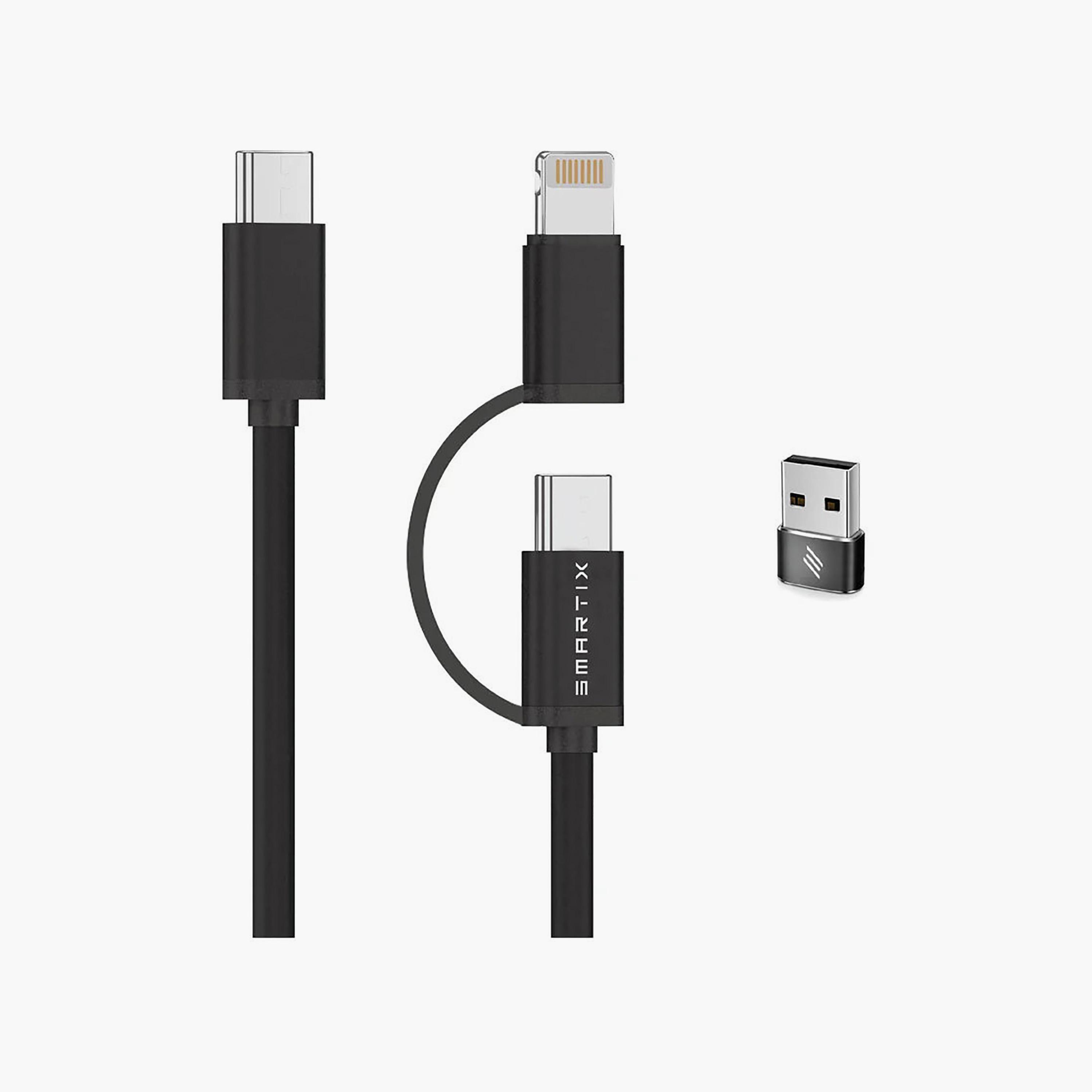 Smartix USB C To Lightning & Type Multi Connector Fast Charger Cable | IGTCLTC-electronics-accessories-mobileaccesories-image-5