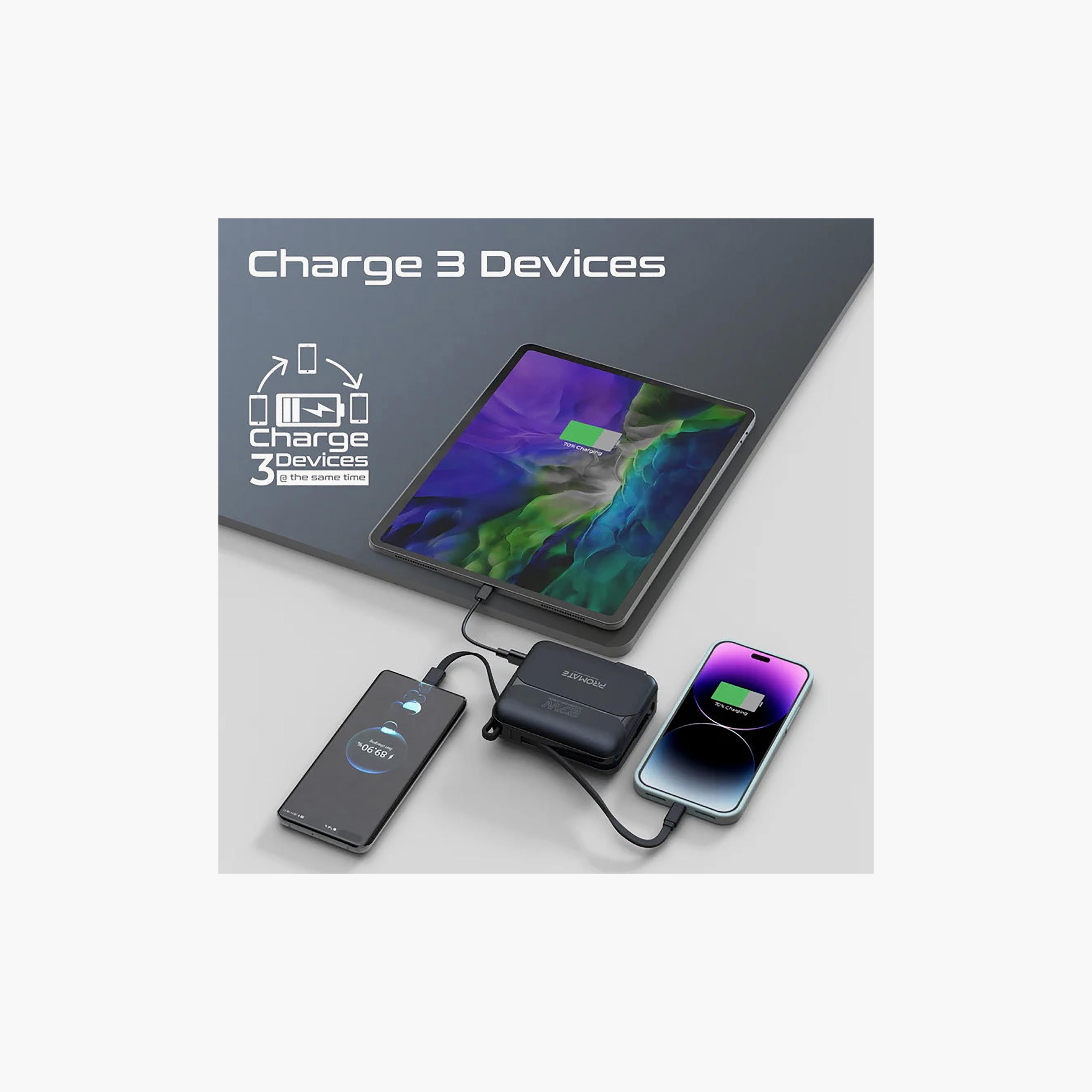 Promate 20000mAh Power Bank With 27 PD With USB C With Lightning Cable Black | 20PRO-electronics-accessories-mobileaccesories-image-4