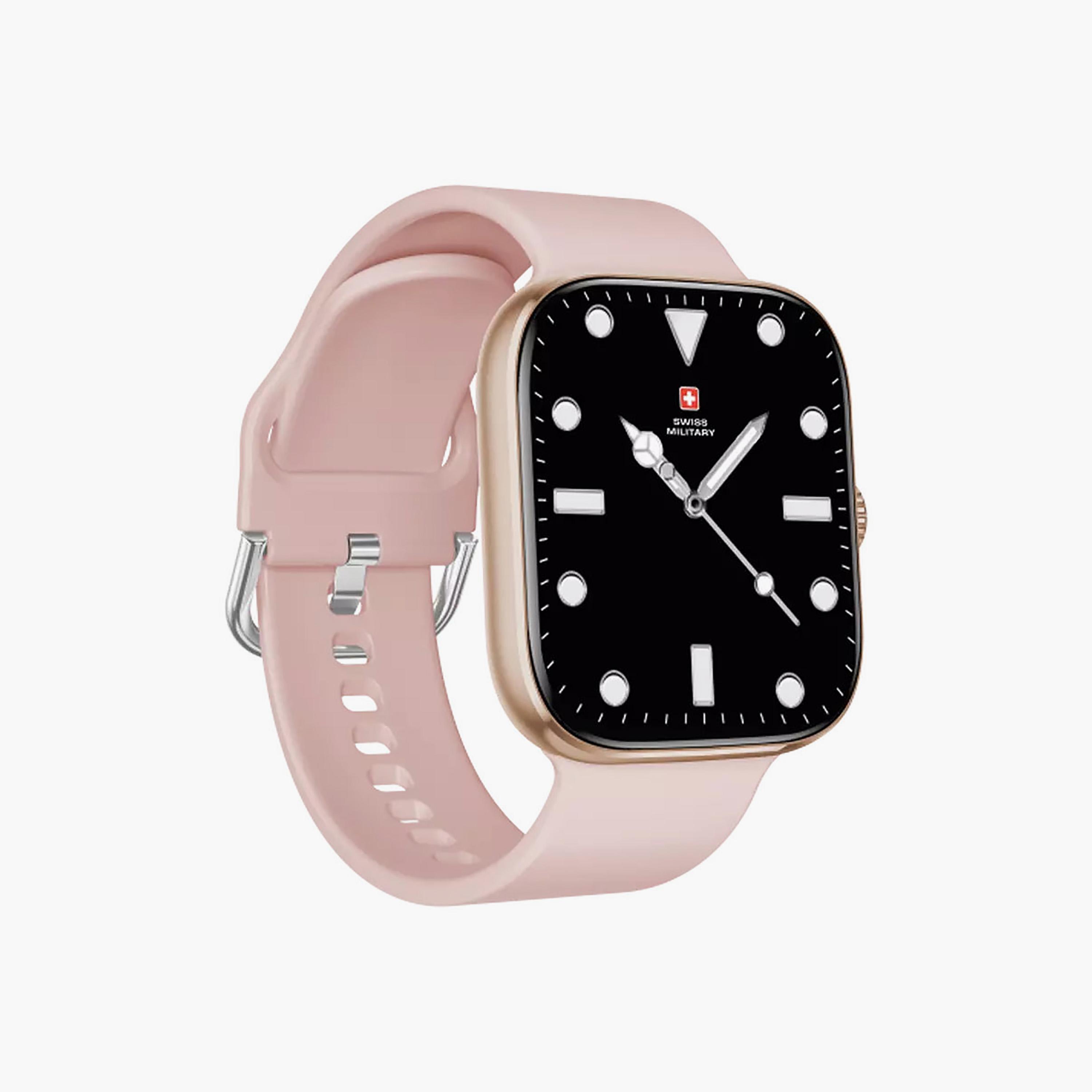 Swiss Military Smartwatch Rosegold Frame With Pink Silicon Strap | SM-WCH-ALPS4-RGLDF-PNKSS-men-watchesandjewellery-watches-image-3