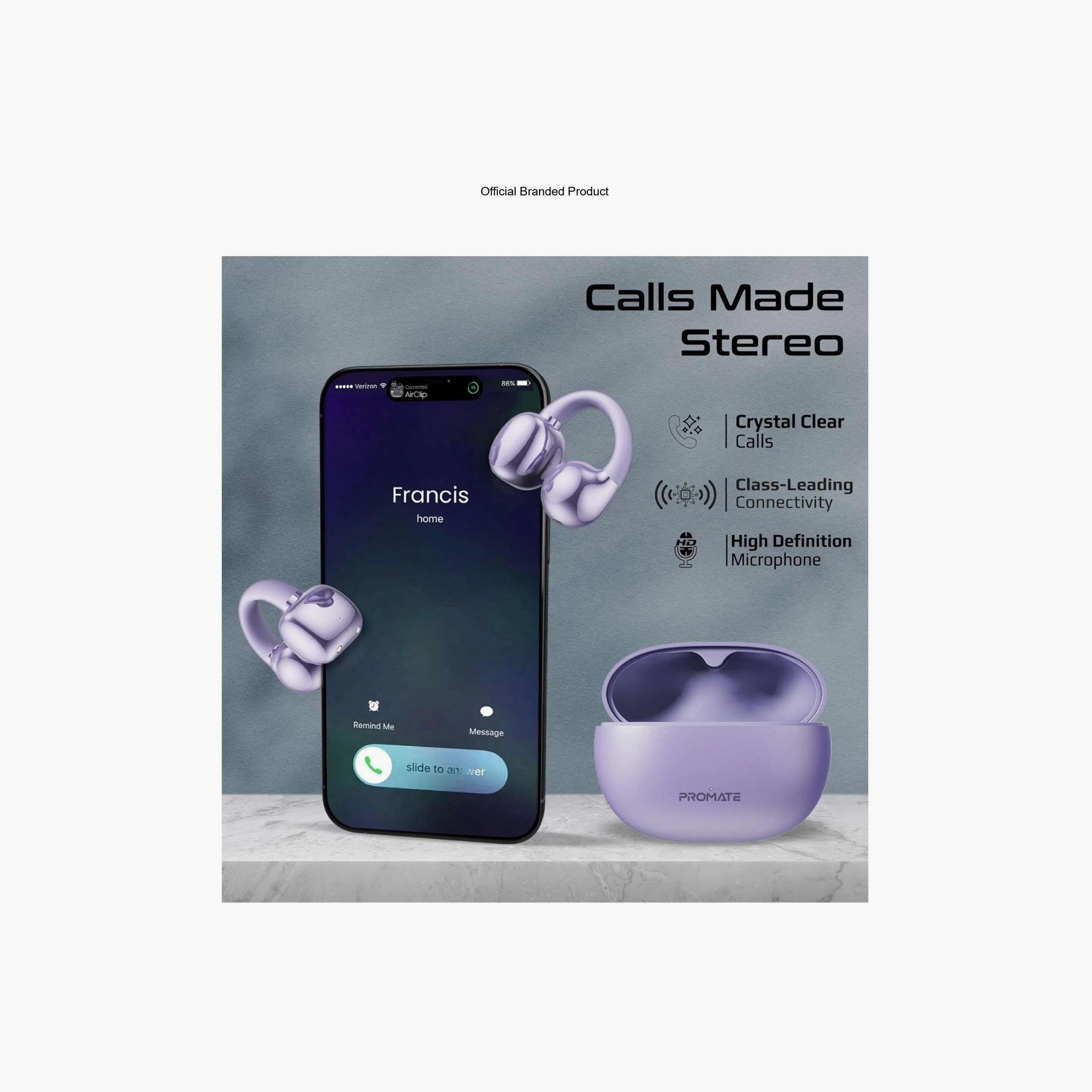 سماعات بروميت لاسلكية "أوبن إير كليب" وقت تشغيل 28 ساعة باللون الأرجواني | TE0229031-electronics-headphonesandearphones-image-4