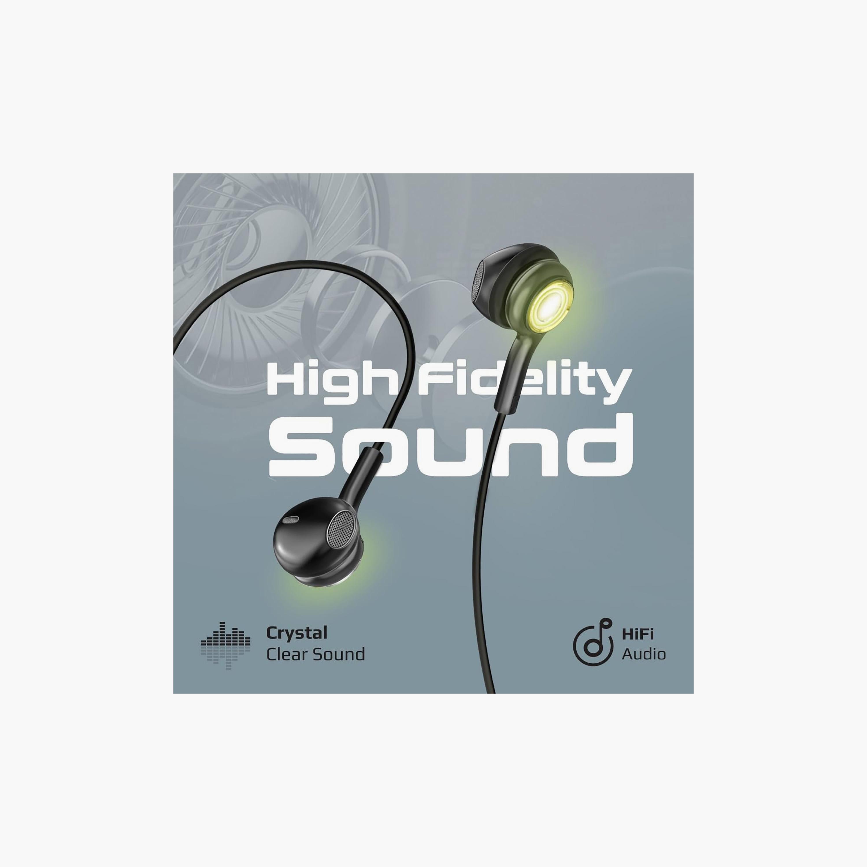 Promate Tranparent Stereo USB C RGB Earphone Black | LUMIBUDS-C-electronics-headphonesandearphones-image-5