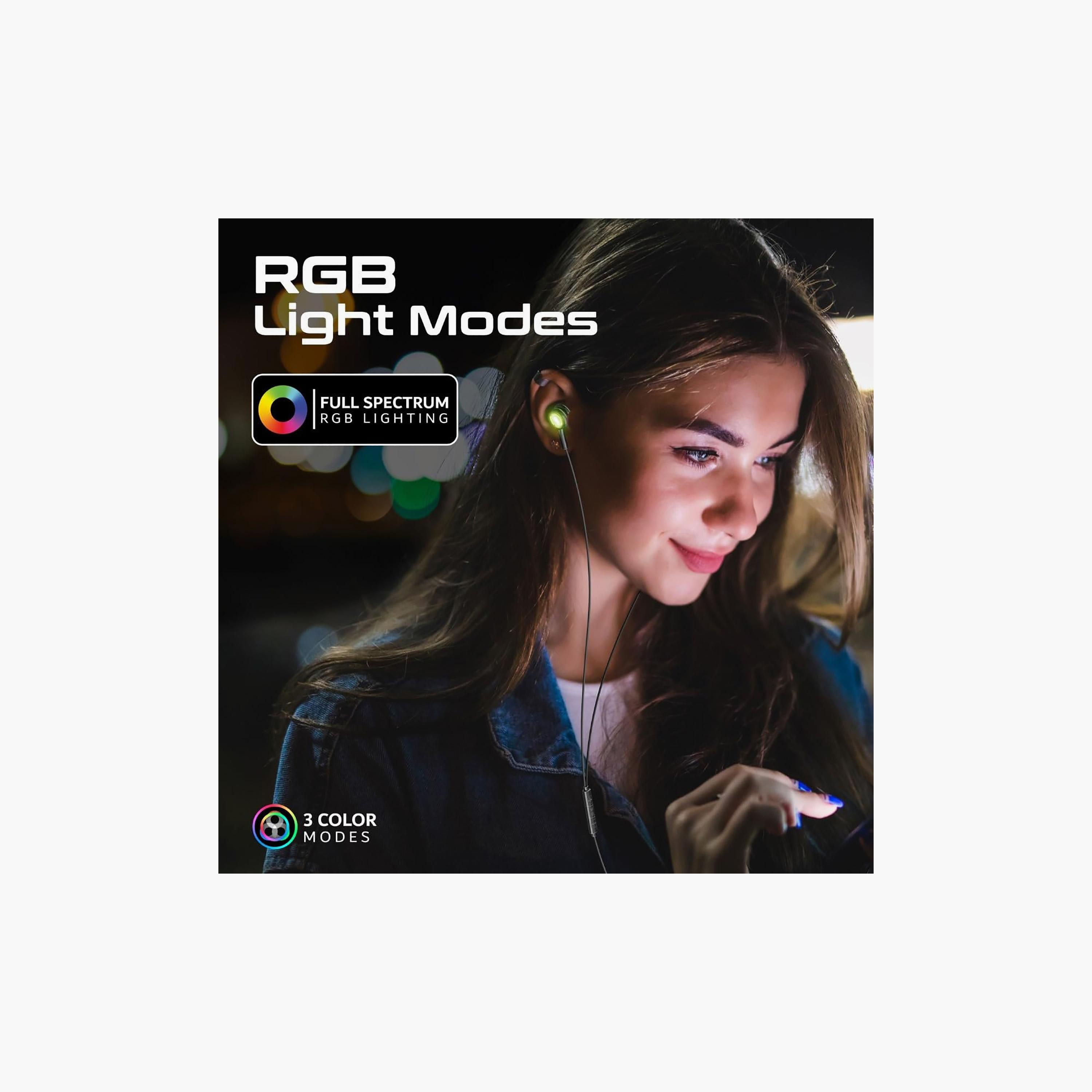 Promate Tranparent Stereo USB C RGB Earphone Black | LUMIBUDS-C-electronics-headphonesandearphones-image-7