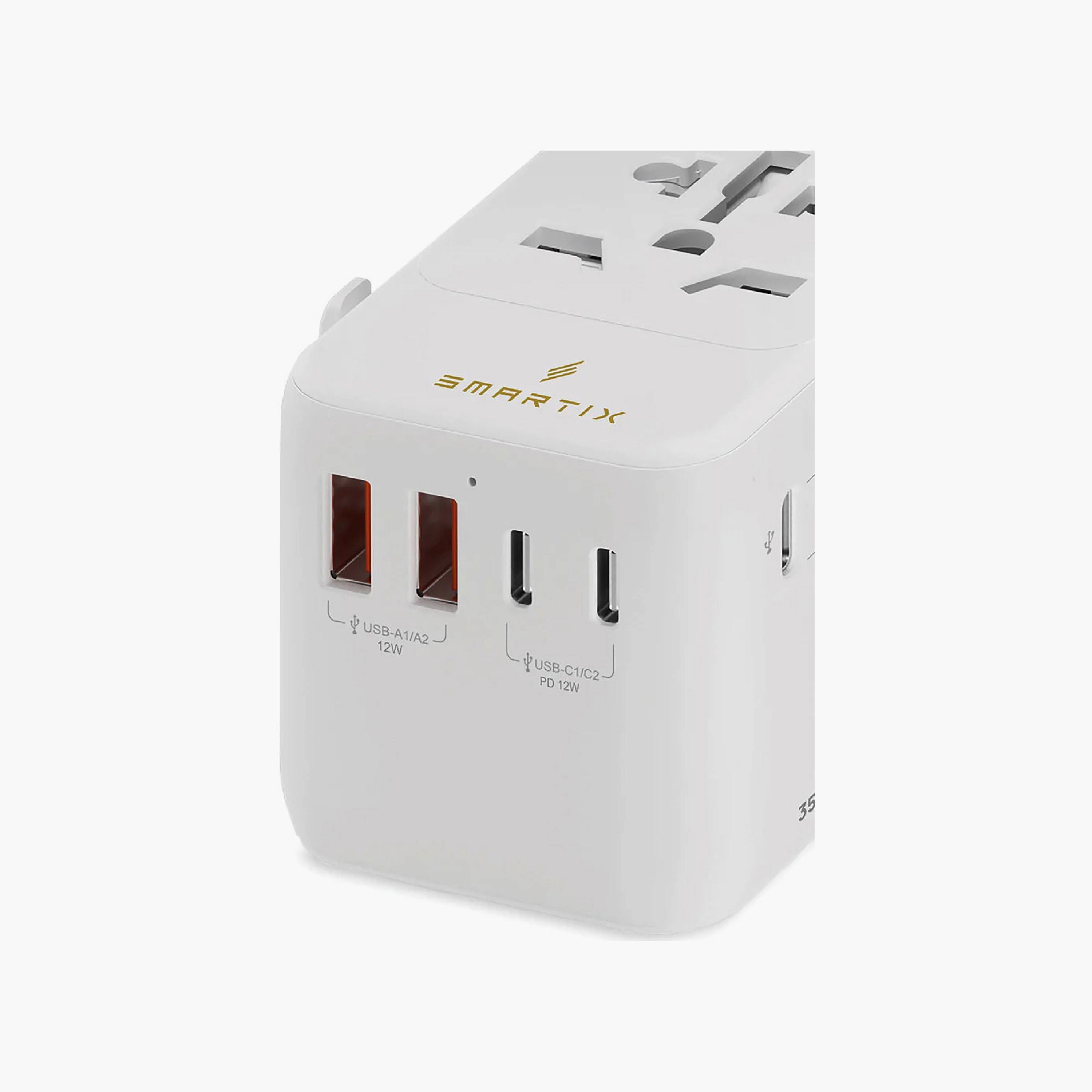 محول سفر سمارتكس بريميوم 35 واط "غان" مع منافذ يو إس بي سي متعددة | SM1BC95-electronics-portabledevices-image-4