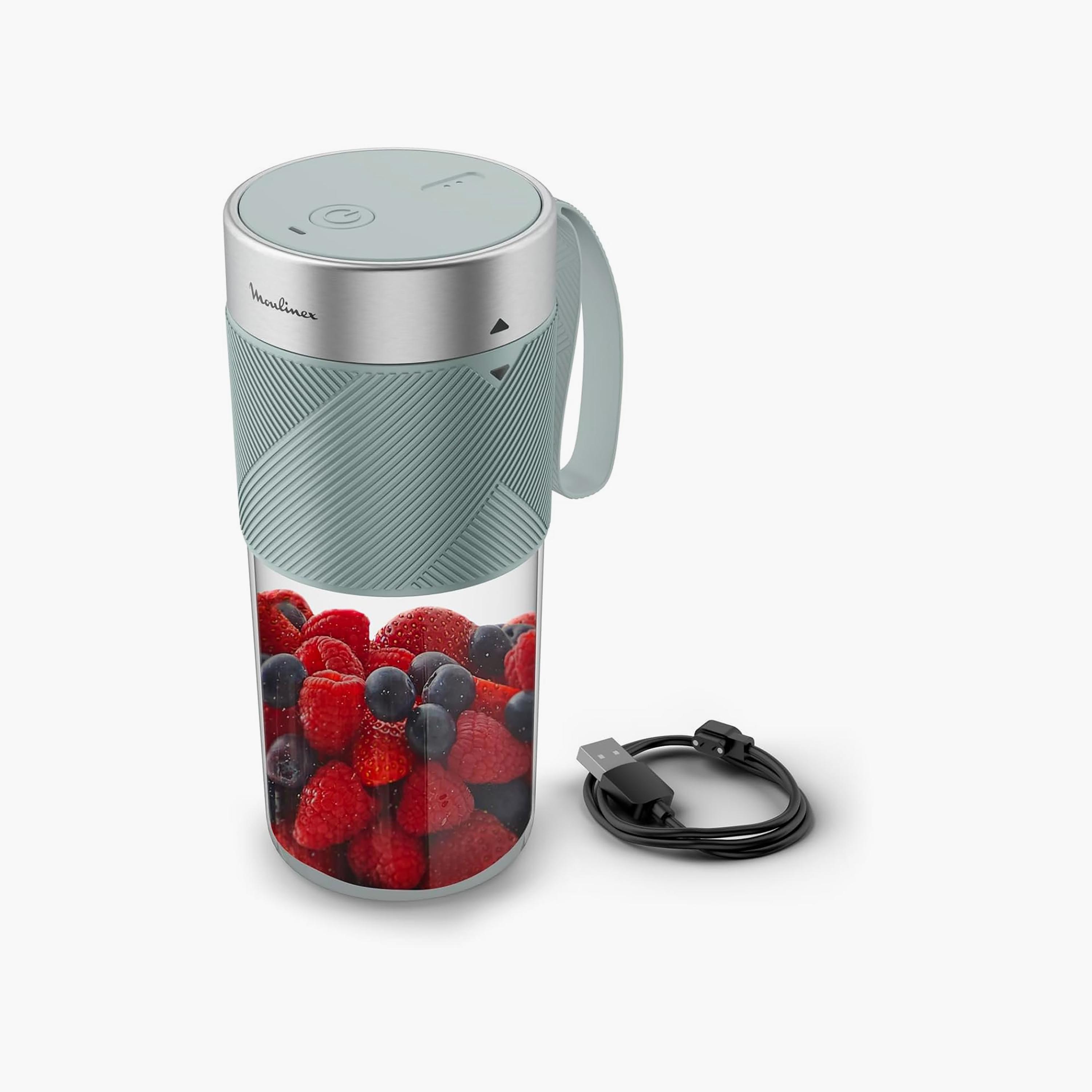 Moulinex Lightmix Portable Blender 300 Ml 50W Grey | LM1C0410-household-appliances-kitchenappliances-blendersmixersandgrinders-image-1