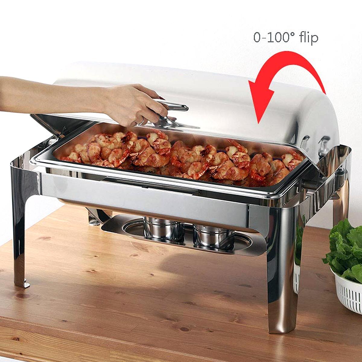 Cuisine Art Stainless Steel Roll Top Chafing Dish - 9 L