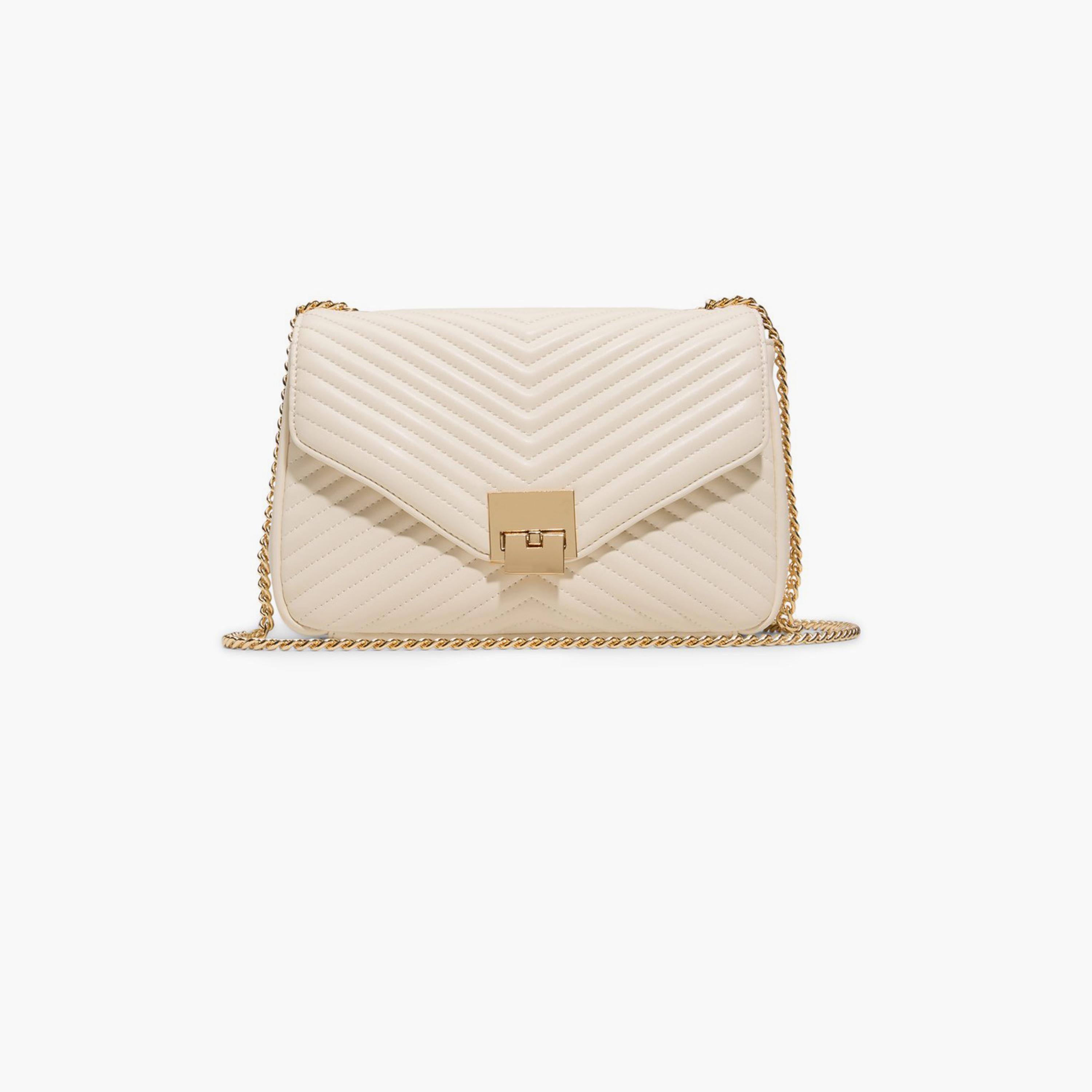 كول ات سبرينغ - شنطة كتف بريولا مبطنة بقفل دوار وحزام سلسلة | 24 × 10 × 17 سم-women-bagsandwallets-handbags-image-1