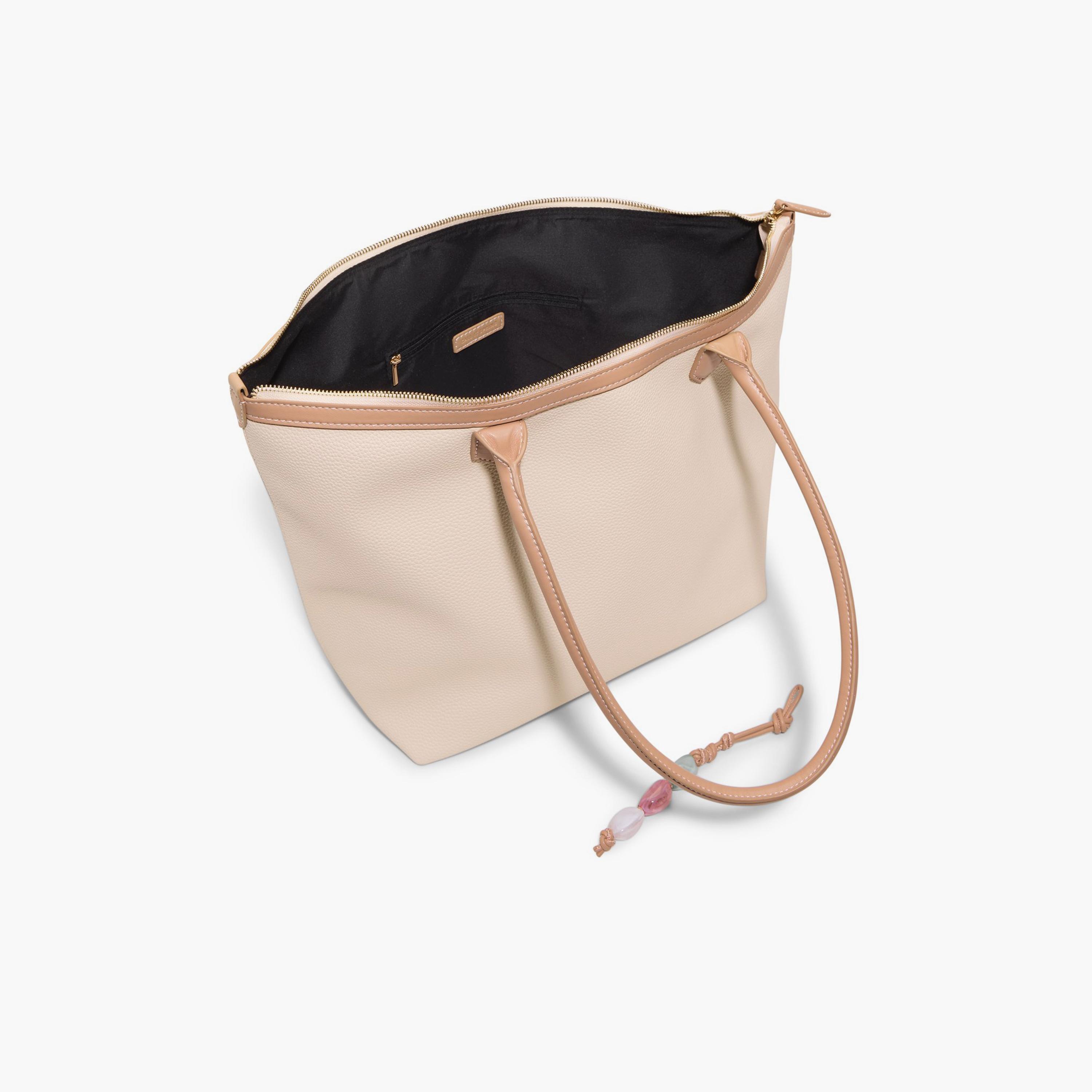 كول ات سبرينغ- شنطة توت سادة إغلاق بسحاب مقبض مزدوج | 28 × 26 × 20 سم-women-bagsandwallets-handbags-image-18