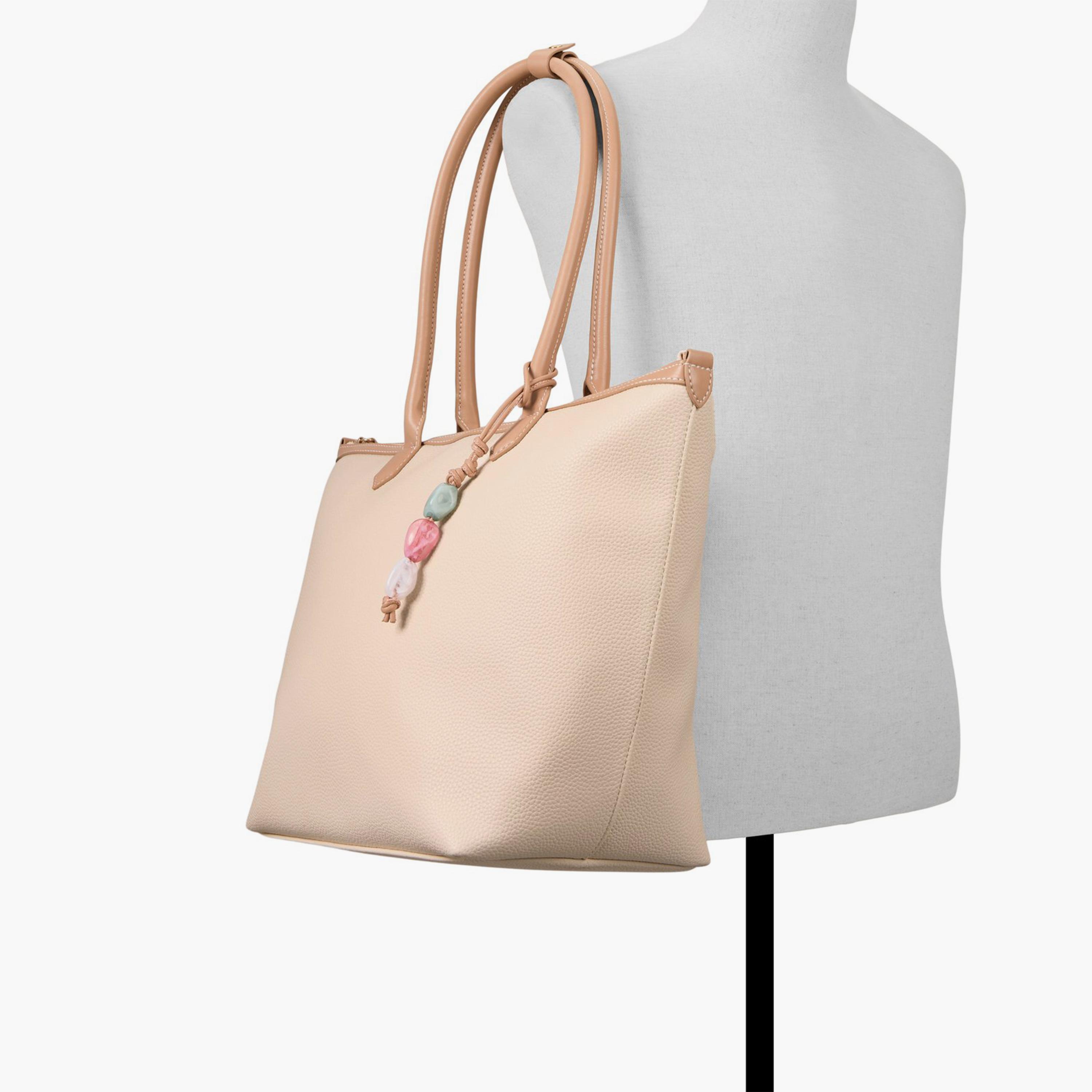 كول ات سبرينغ- شنطة توت سادة إغلاق بسحاب مقبض مزدوج | 28 × 26 × 20 سم-women-bagsandwallets-handbags-image-19