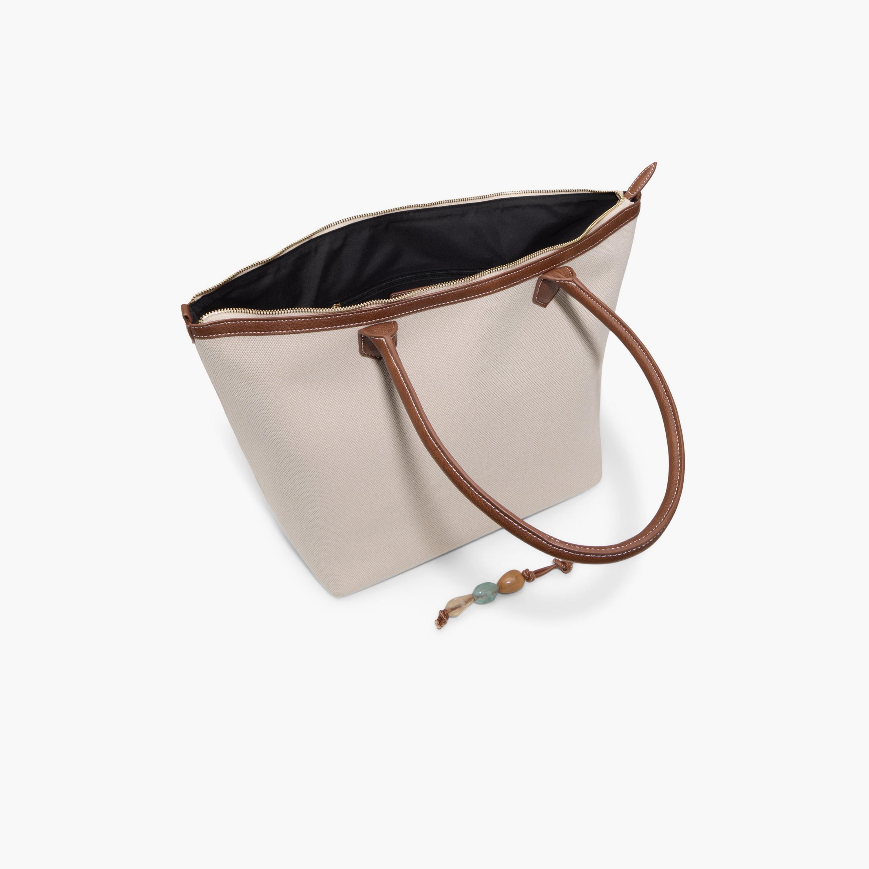 كول ات سبرينغ- شنطة توت سادة إغلاق بسحاب مقبض مزدوج | 28 × 26 × 20 سم-women-bagsandwallets-handbags-image-22