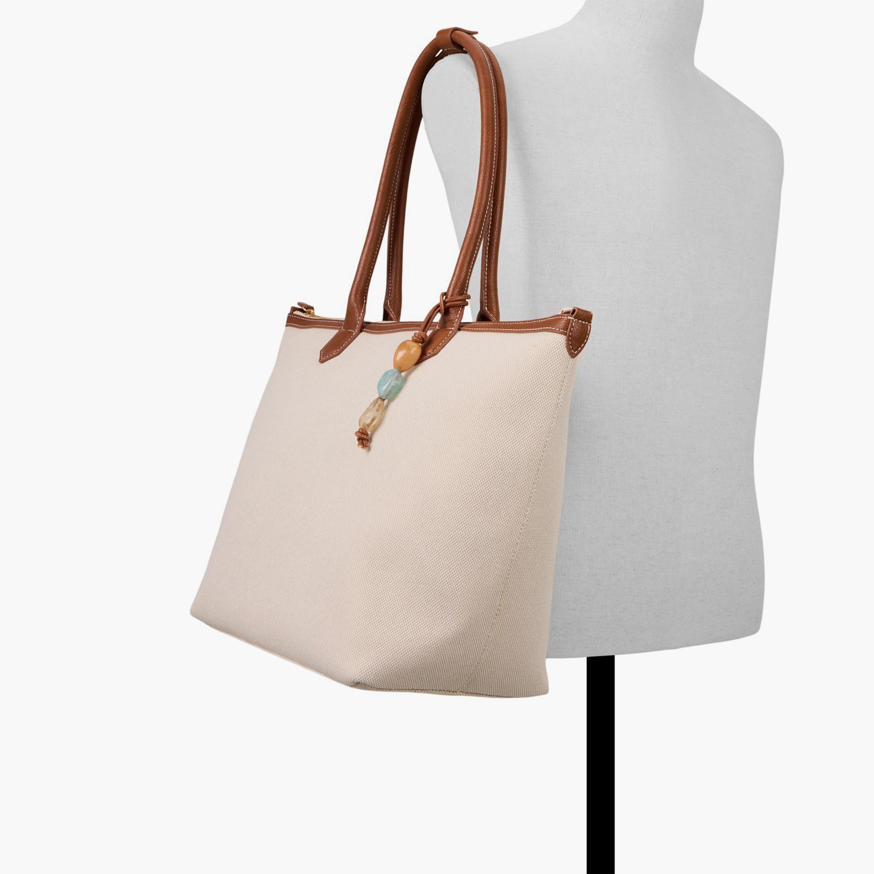 كول ات سبرينغ- شنطة توت سادة إغلاق بسحاب مقبض مزدوج | 28 × 26 × 20 سم-women-bagsandwallets-handbags-image-23