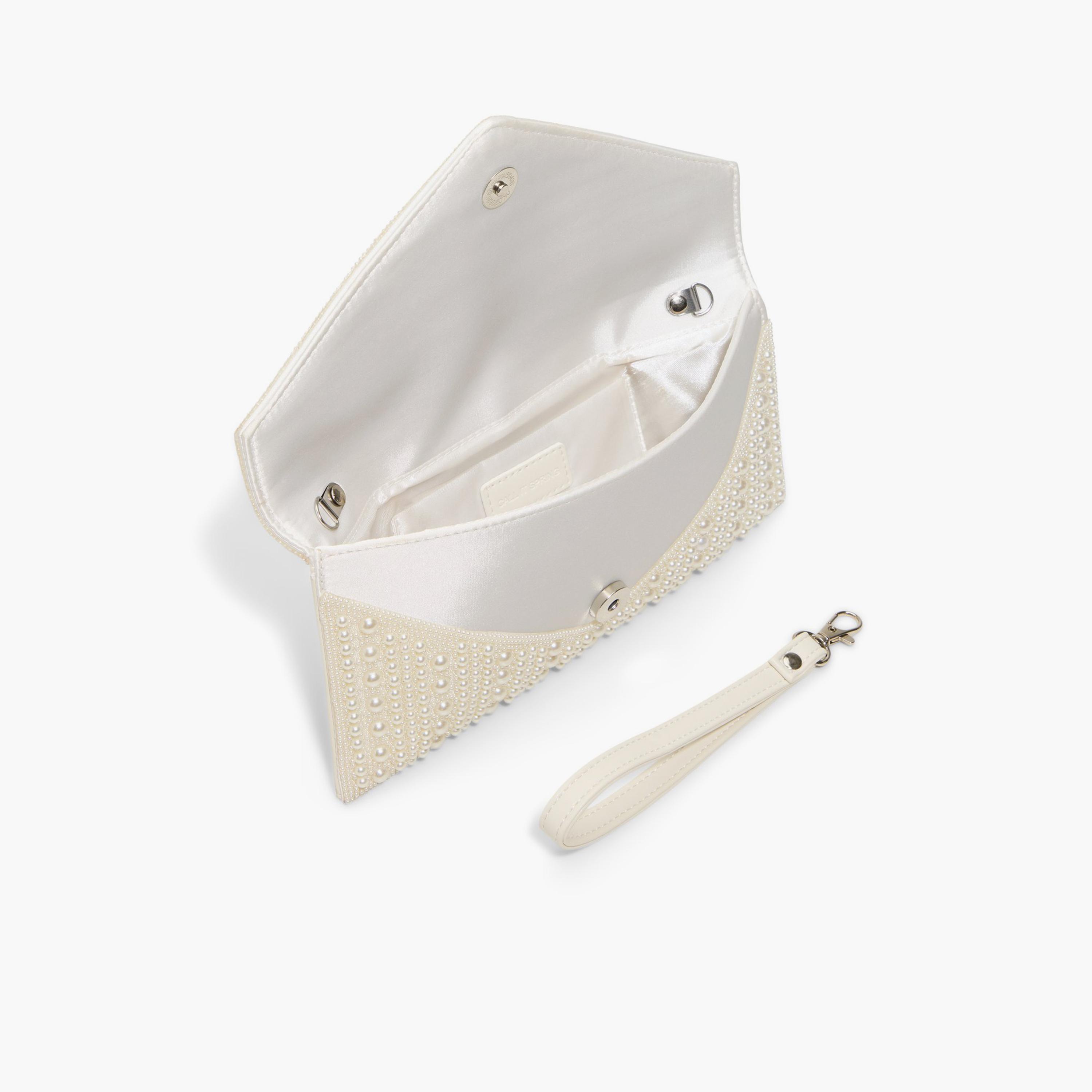 Call it Spring MARRGOT Embellished Clutch with Flap Closure and Chain Strap | 25 X 2 X 13 CM-women-bagsandwallets-handbags-image-3